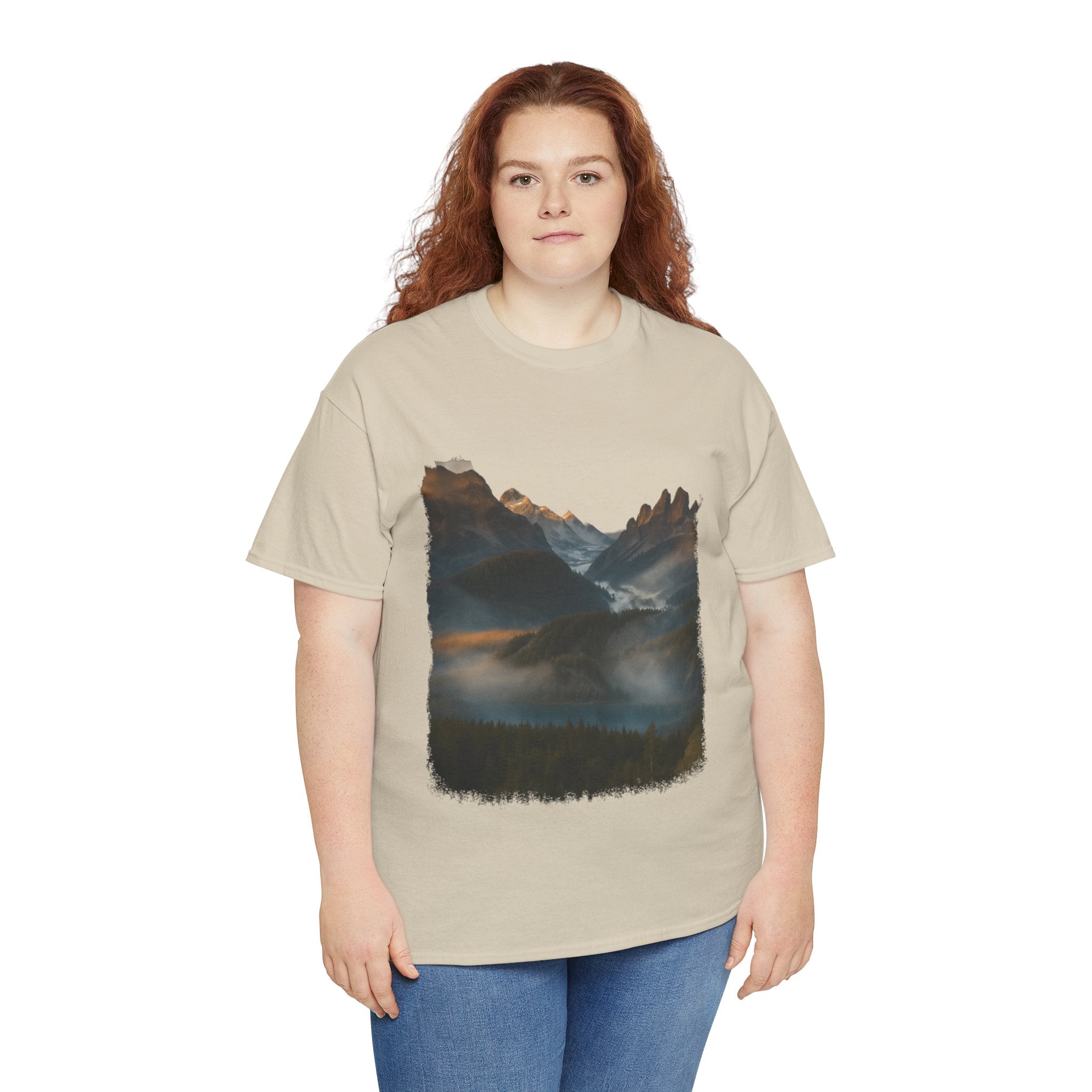 Nature-Inspired Unisex Heavy Cotton Tee
