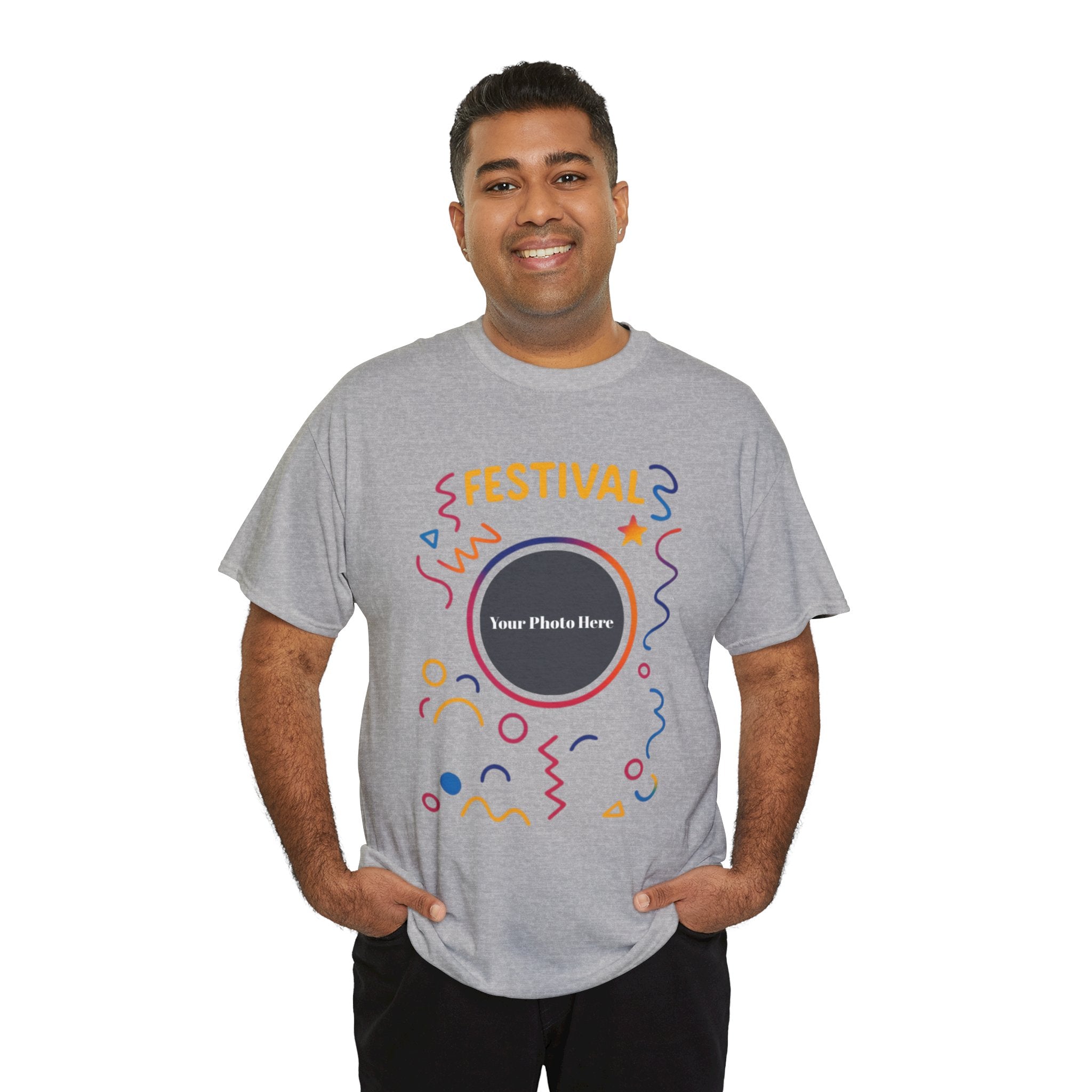 Festival Custom Photo Heavy Cotton Tee