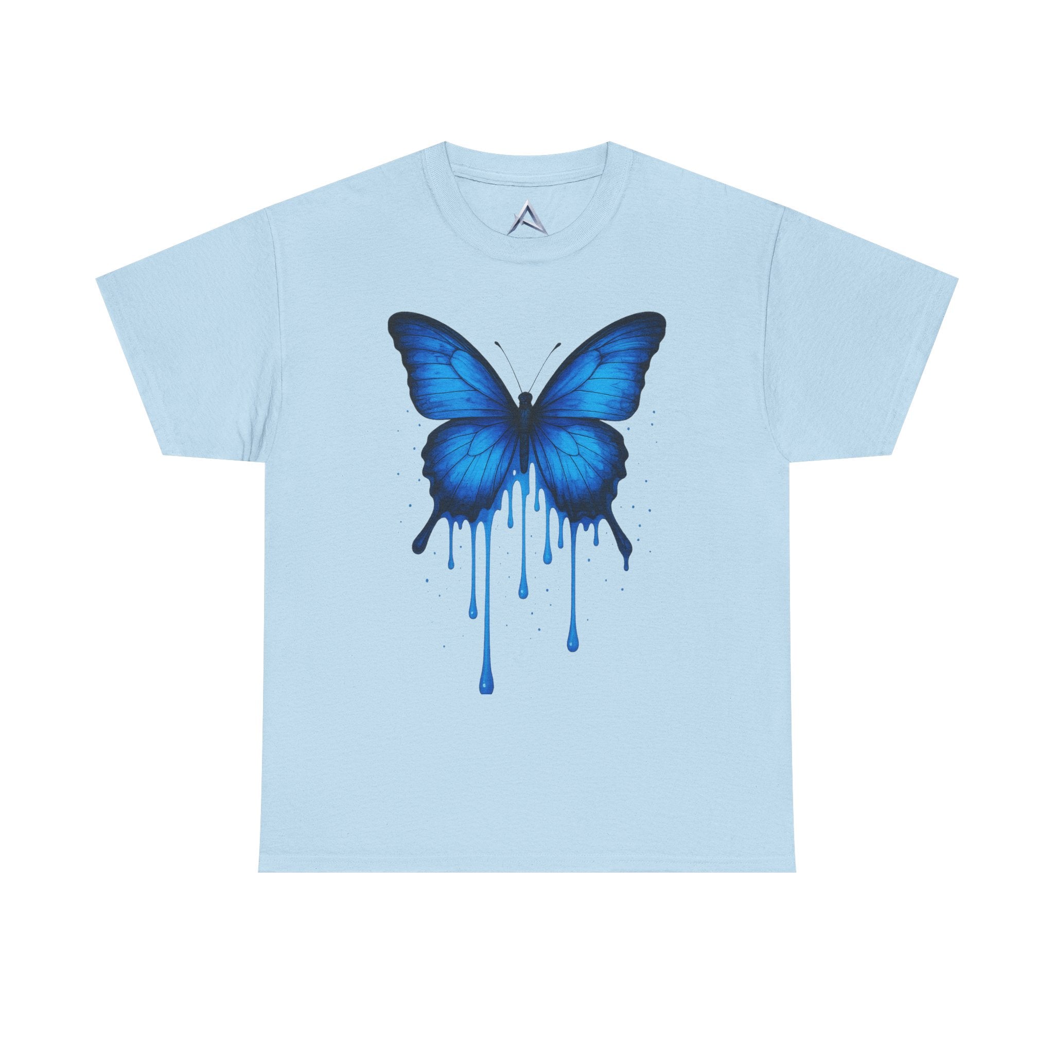 Blue Butterfly Art Unisex Heavy Cotton Tee