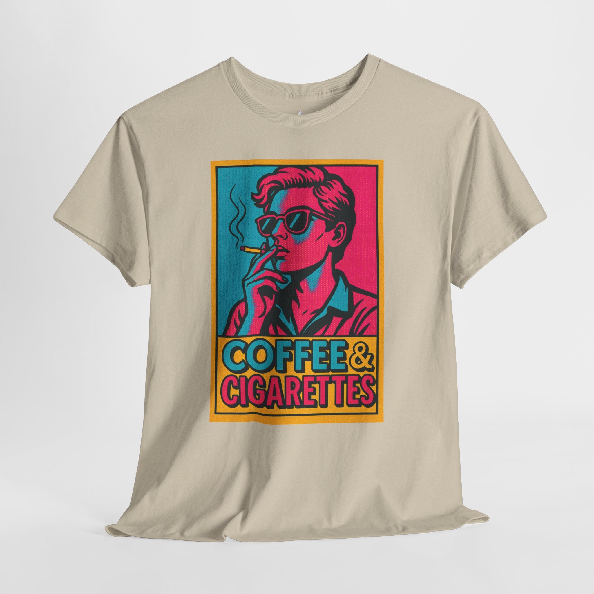Coffee & Cigarettes Vintage Unisex Heavy Cotton Tee