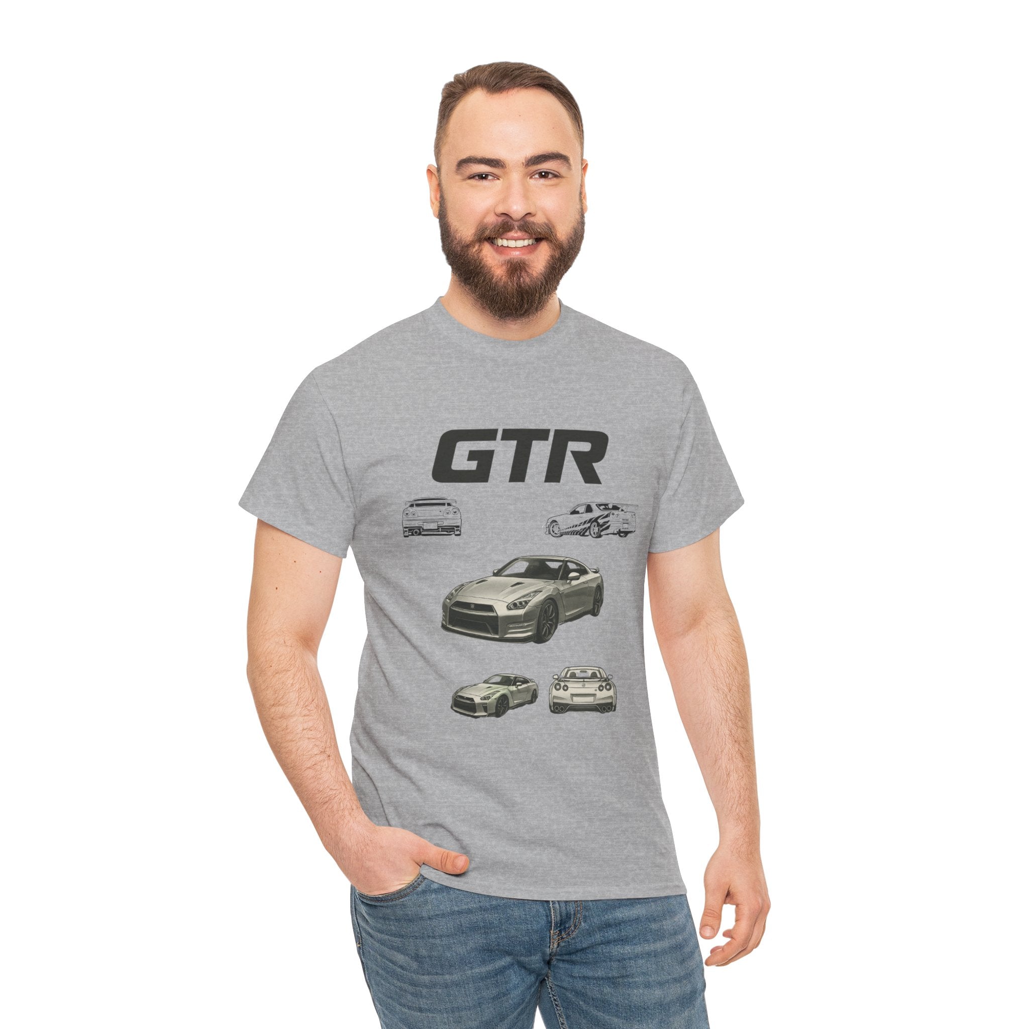 GTR Car Enthusiast Graphic Heavy Cotton Tee