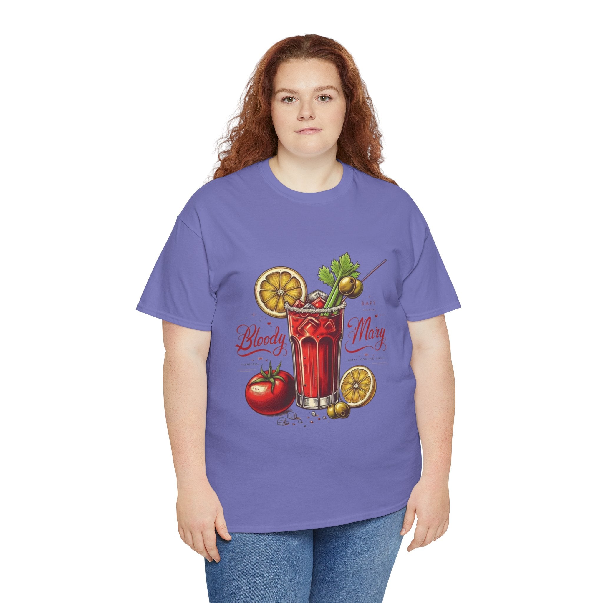 Bloody Mary Cocktail Unisex Heavy Cotton Tee