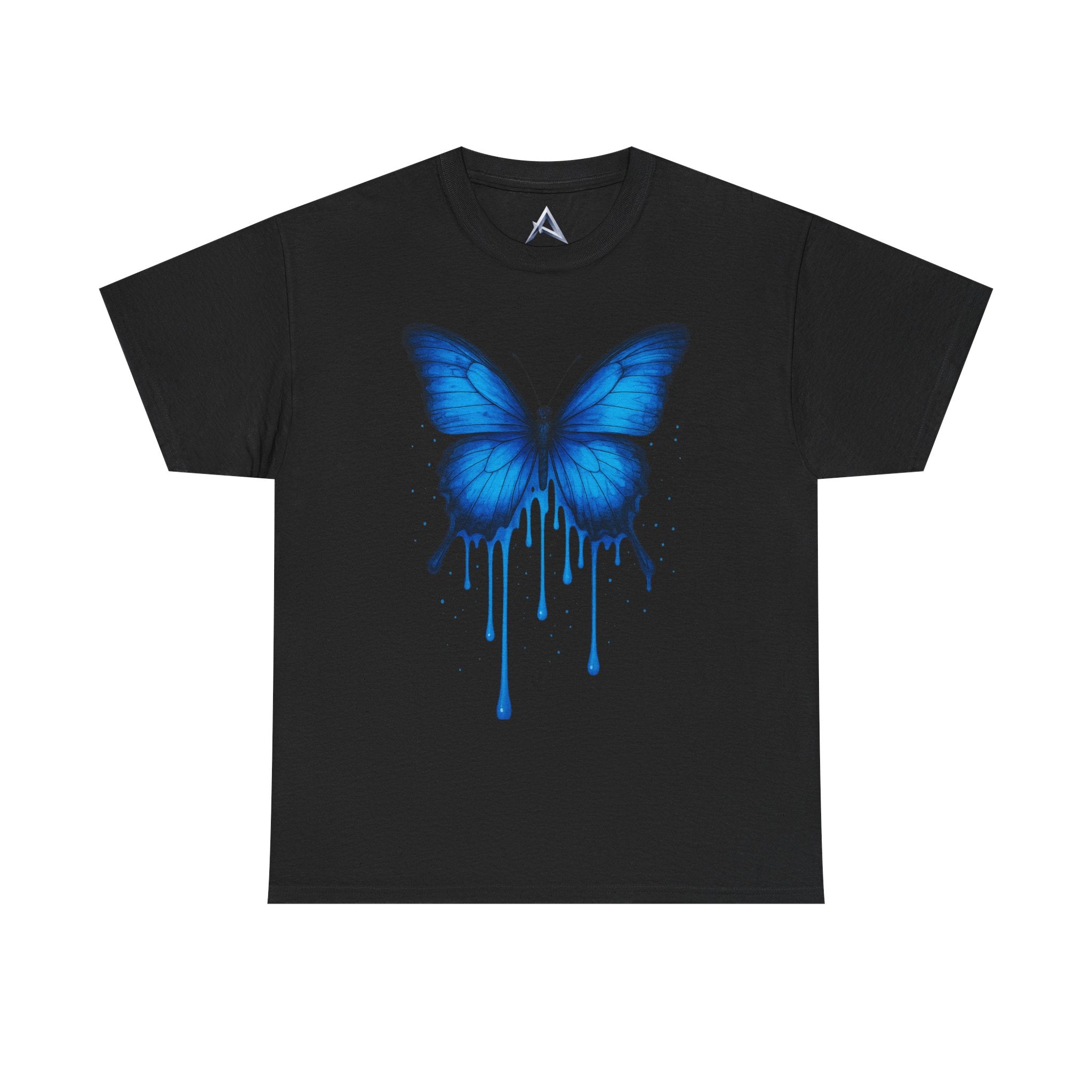 Blue Butterfly Art Unisex Heavy Cotton Tee