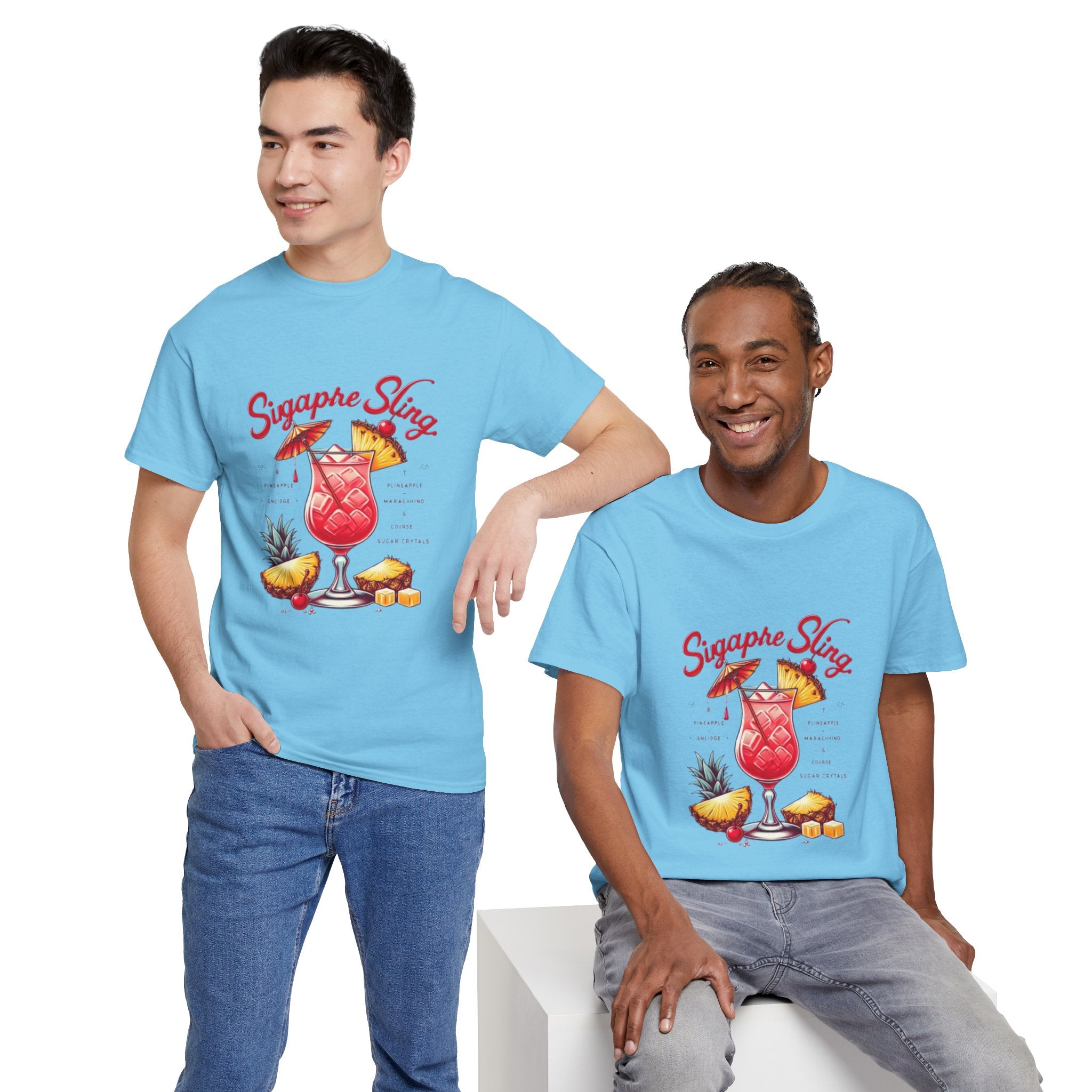 Sigapre Sling Cocktail Unisex Heavy Cotton Tee