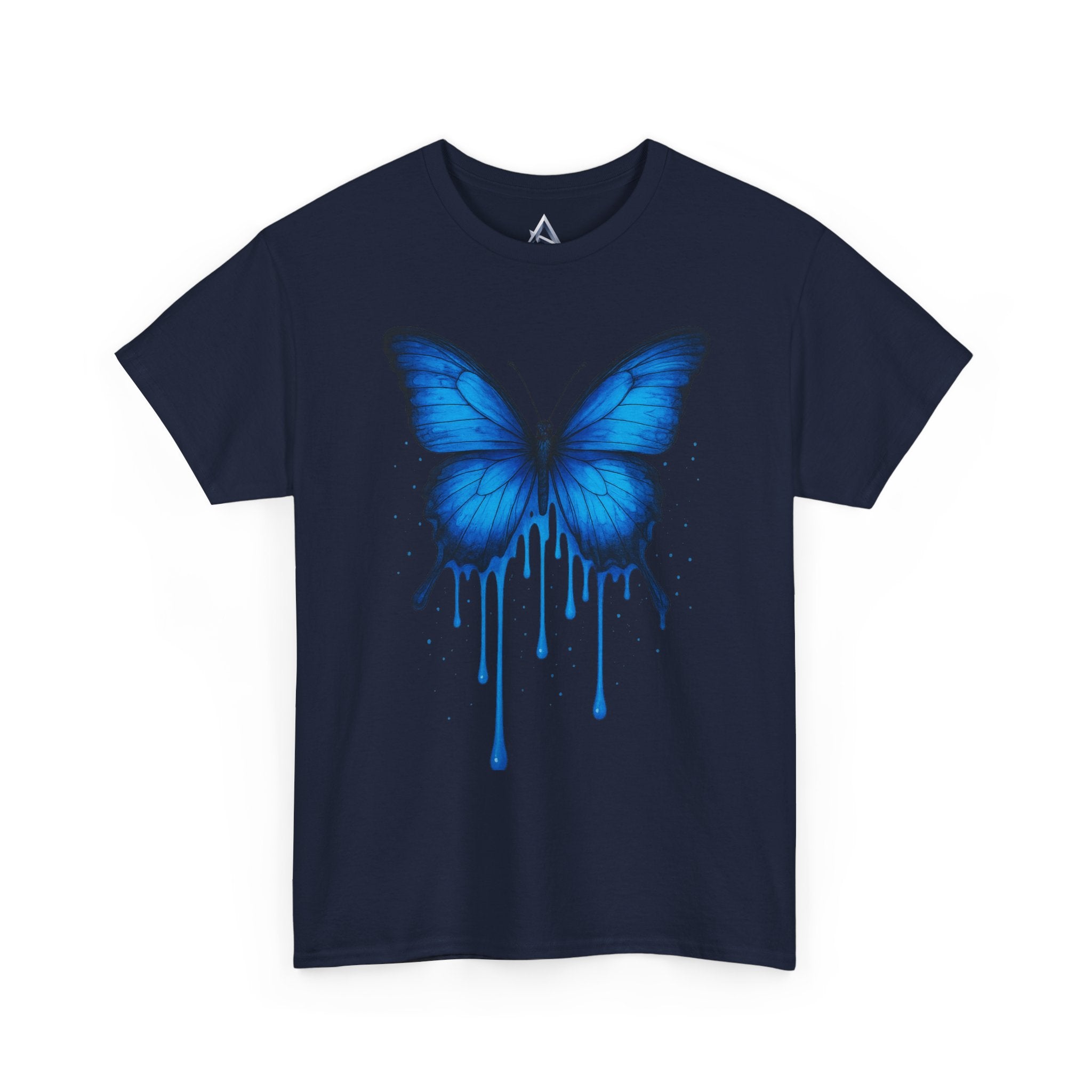 Blue Butterfly Art Unisex Heavy Cotton Tee