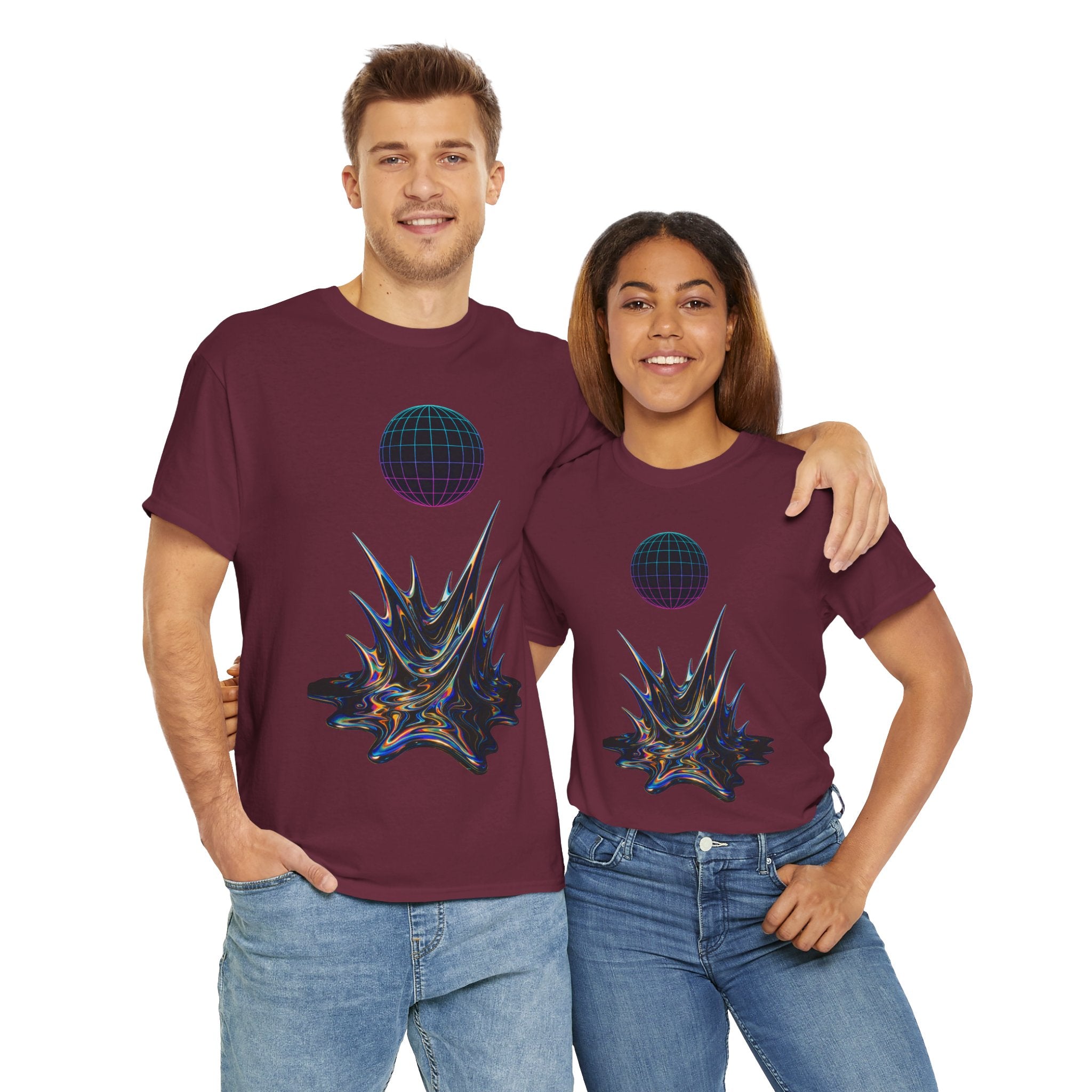 Cosmic Graphic Art Unisex Heavy Cotton Tee