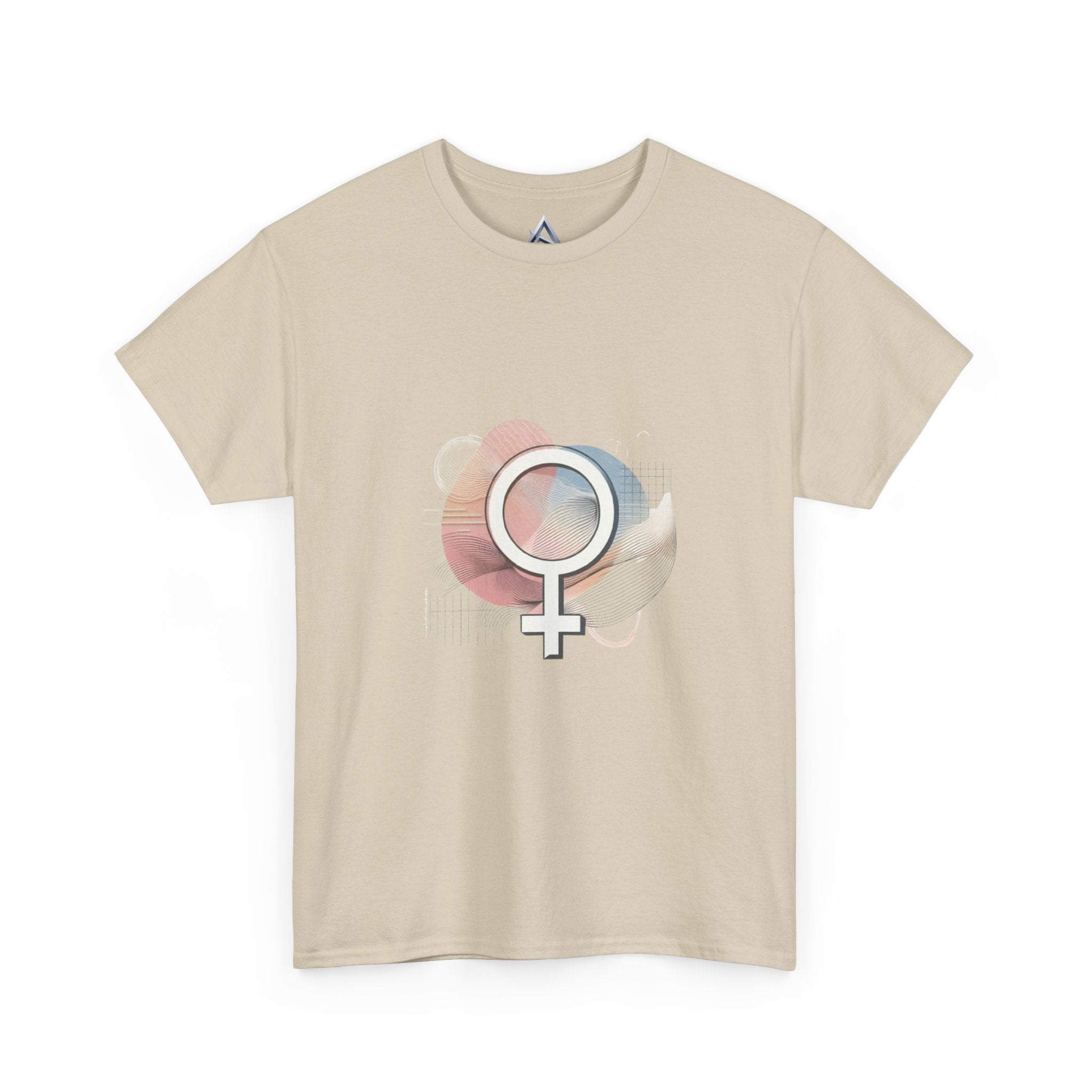 Artistic Female Symbol Unisex Heavy Cotton Tee
