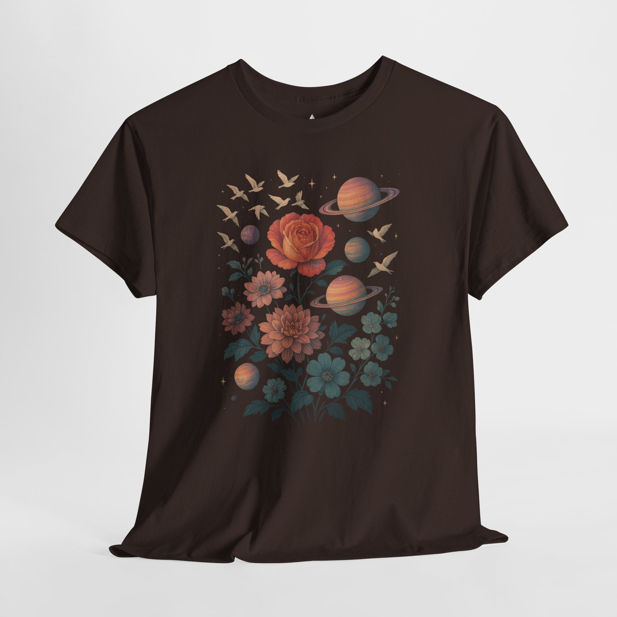 Cosmic Floral Unisex Heavy Cotton Tee