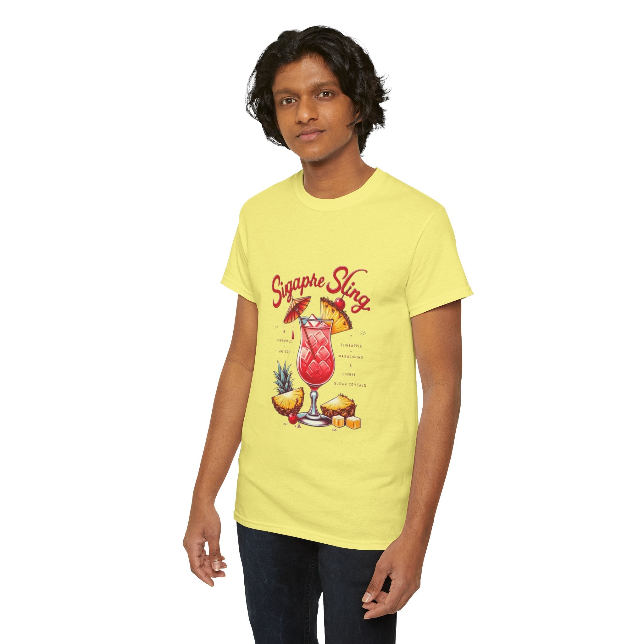 Sigapre Sling Cocktail Unisex Heavy Cotton Tee