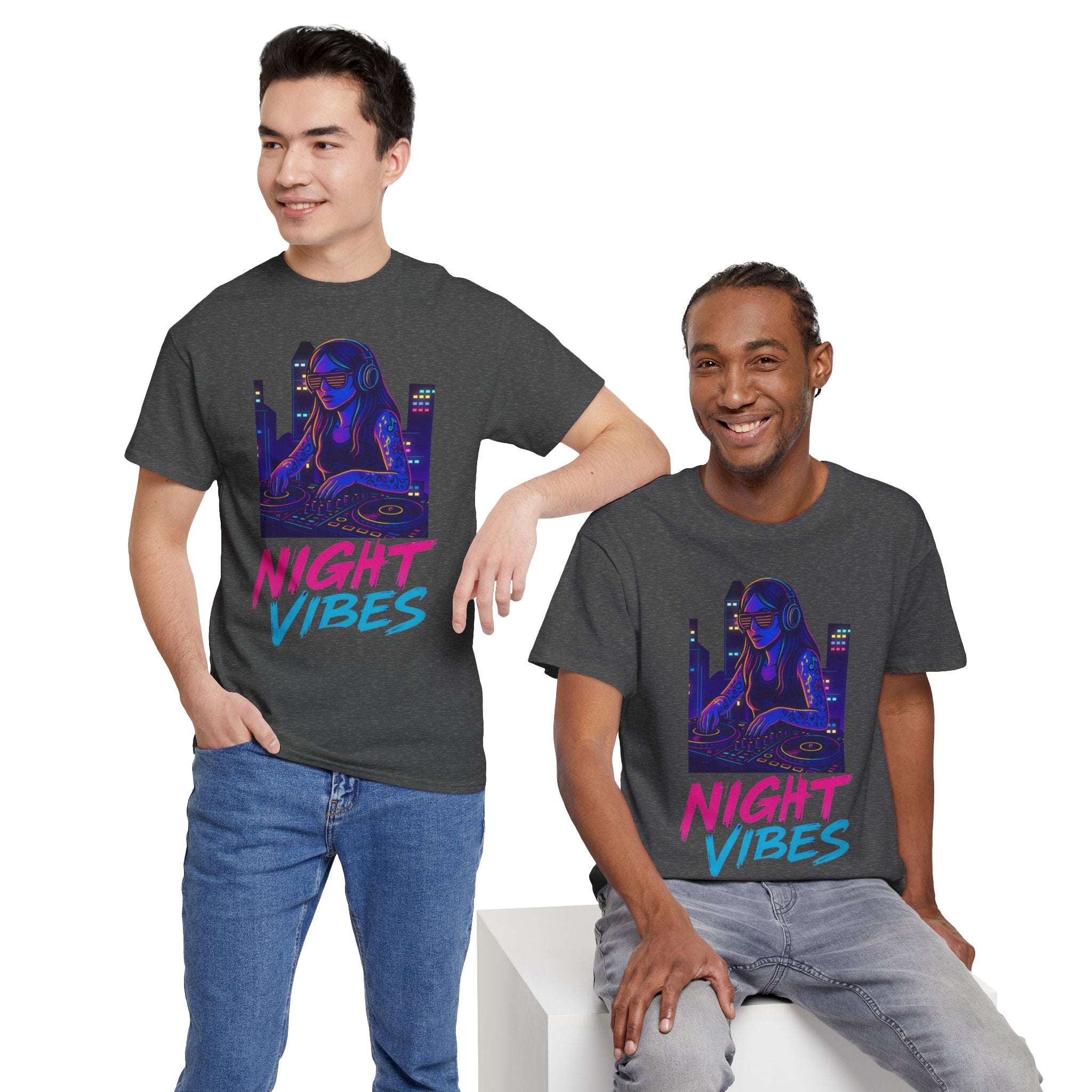 Night Vibes Unisex Heavy Cotton Tee