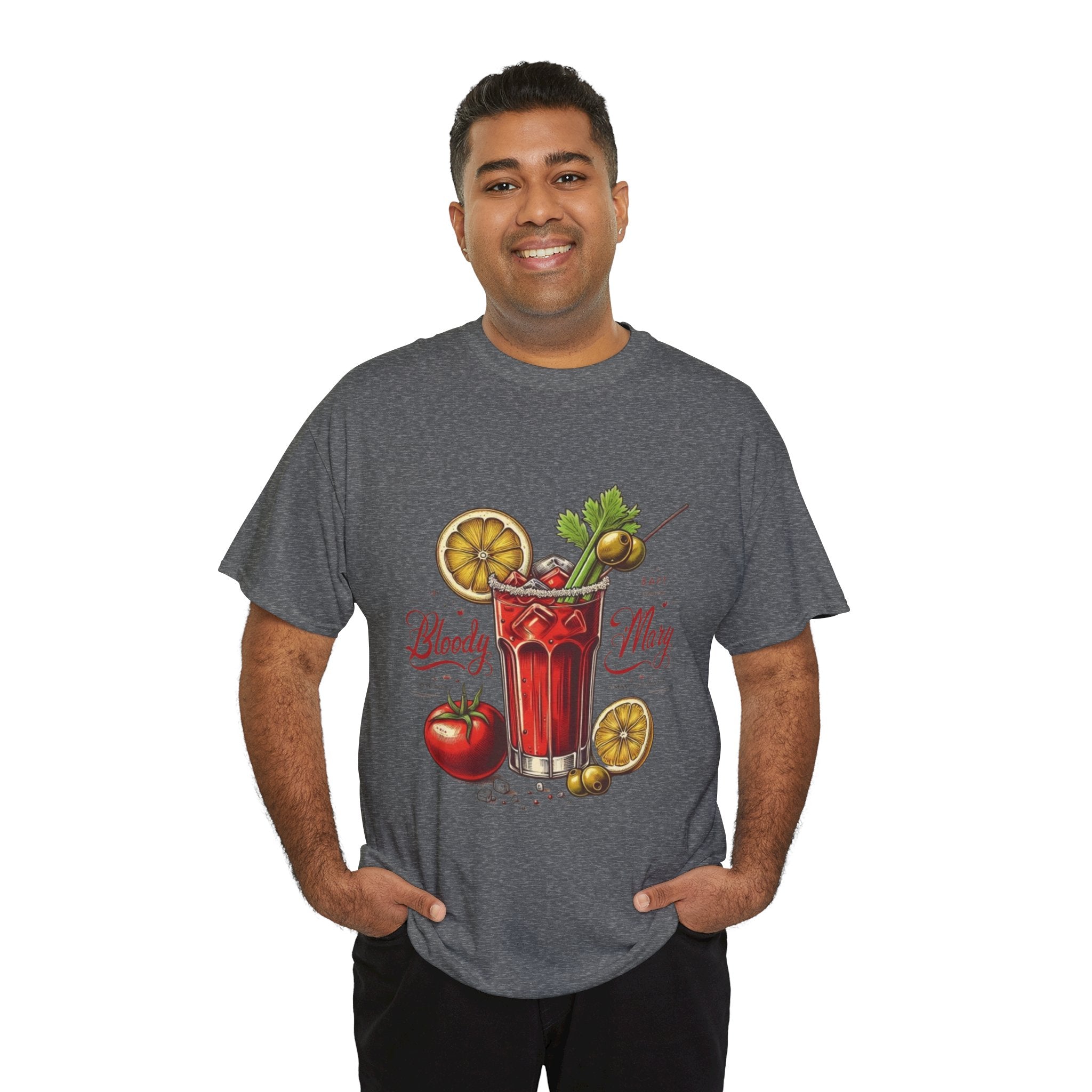 Bloody Mary Cocktail Unisex Heavy Cotton Tee