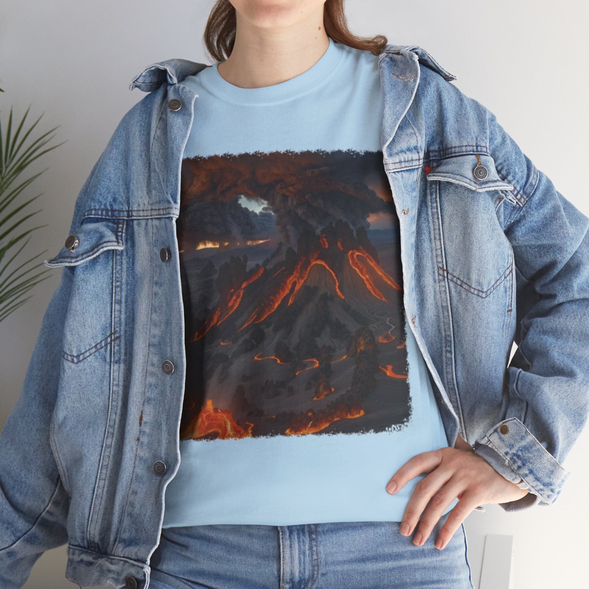 Volcanic Eruption Unisex Heavy Cotton Tee