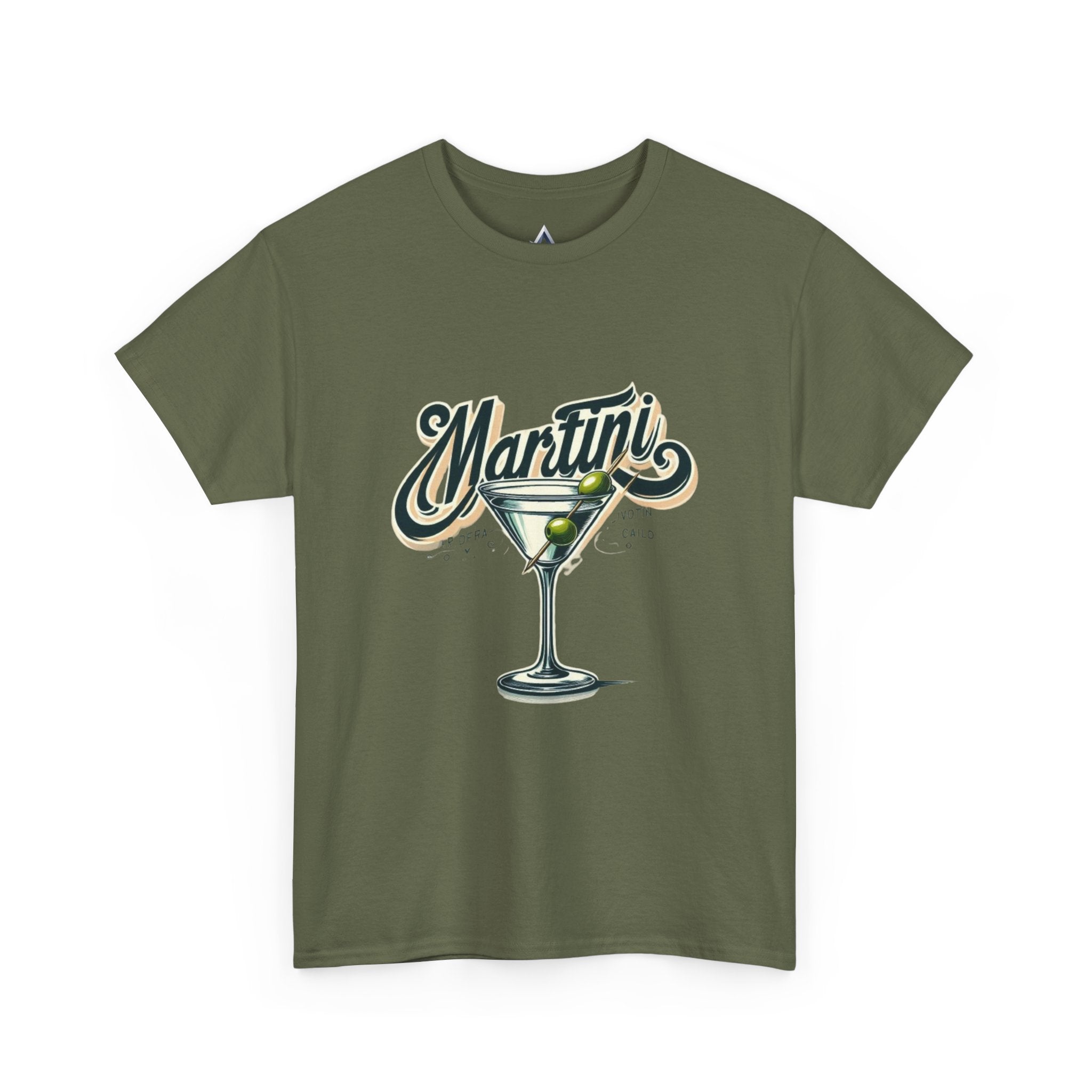 Martini Cocktail Unisex Heavy Cotton Tee