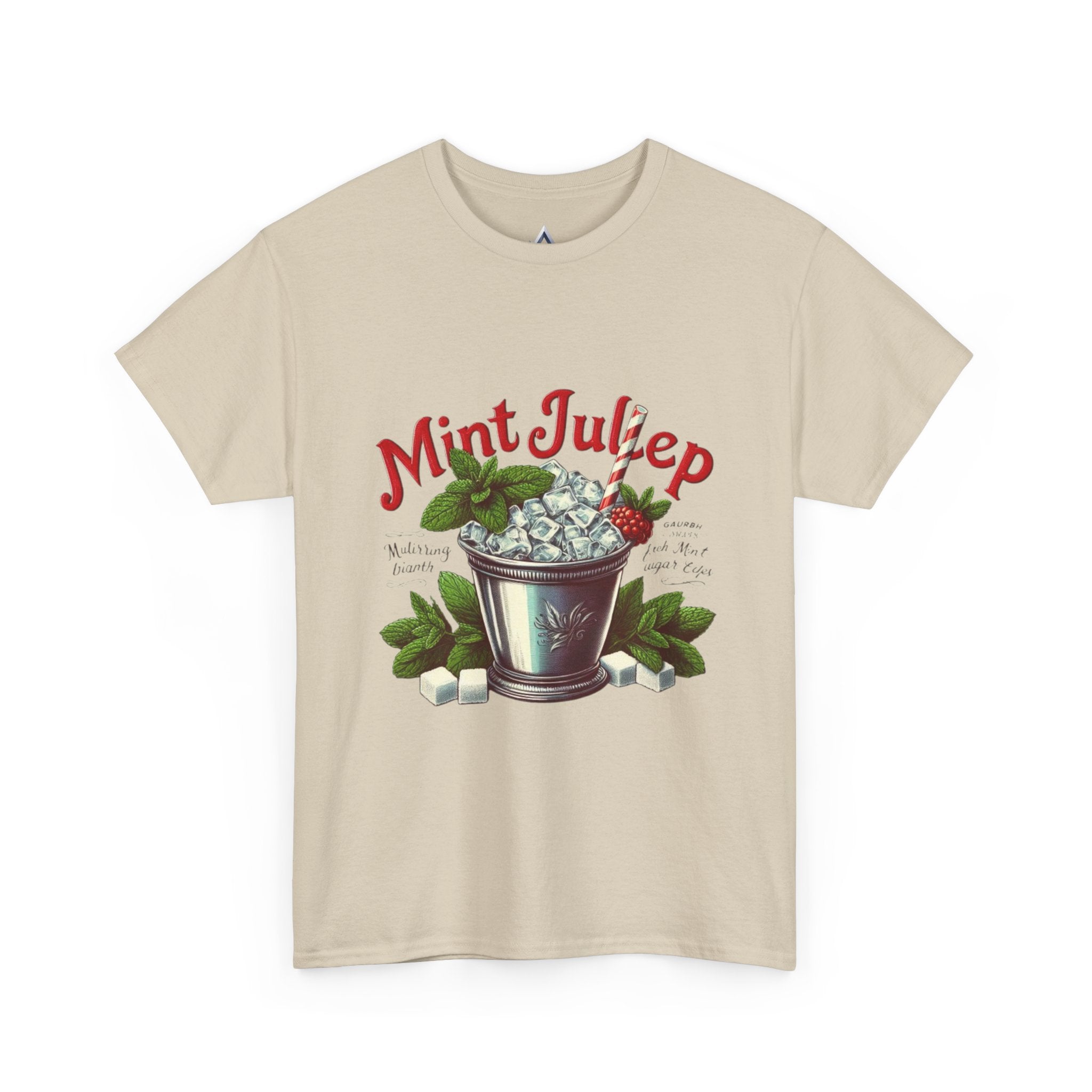 Mint Julep Cocktail Unisex Heavy Cotton Tee