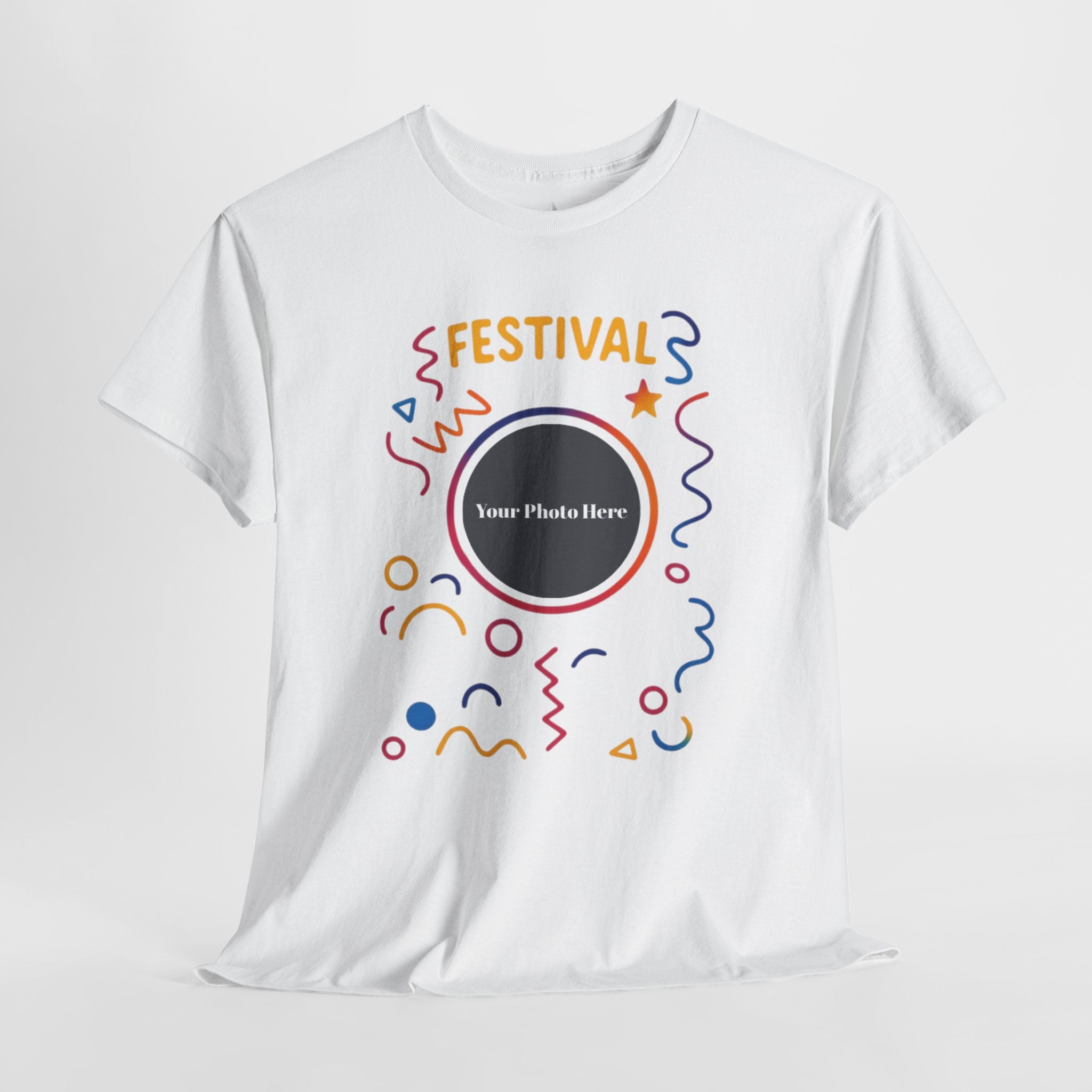 Festival Custom Photo Heavy Cotton Tee
