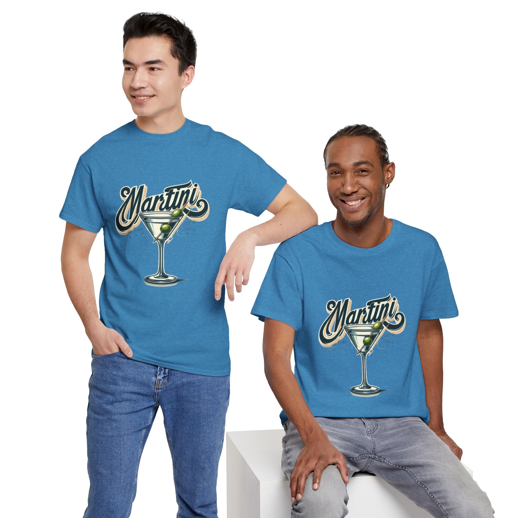 Martini Cocktail Unisex Heavy Cotton Tee