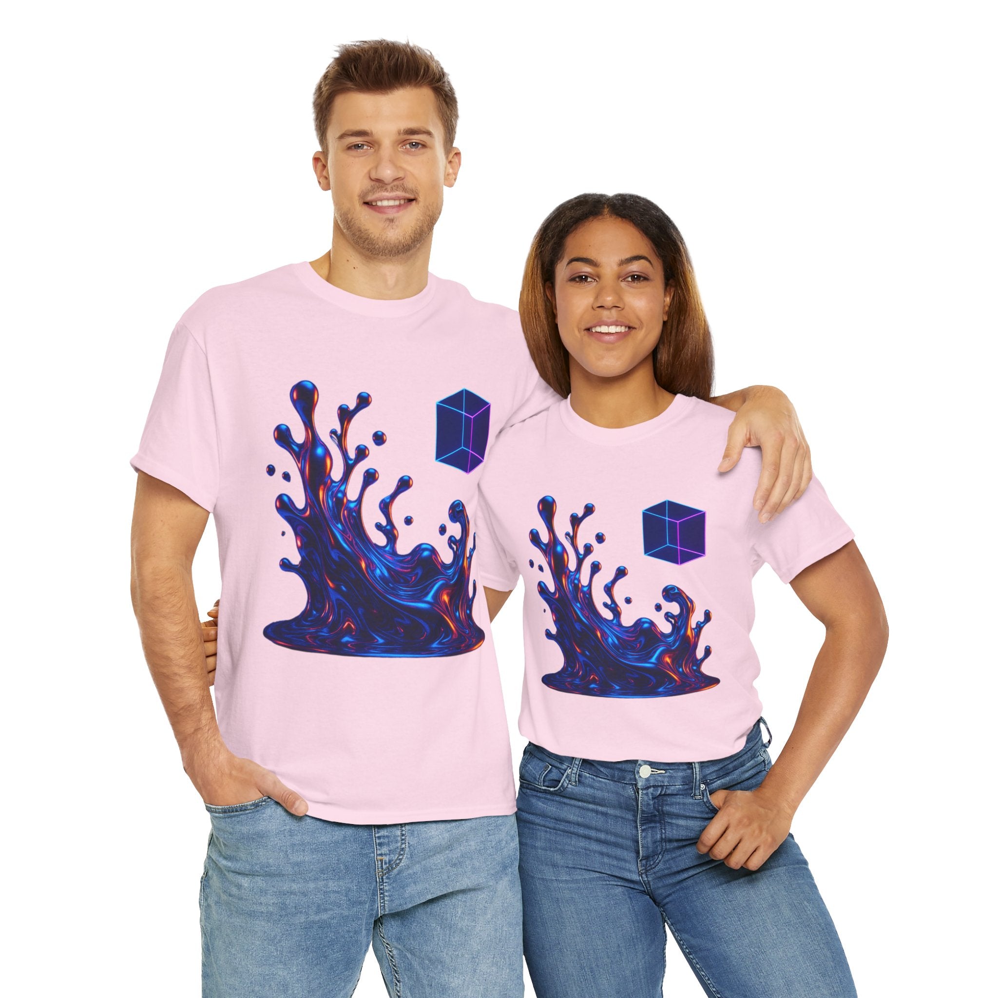 Vibrant Splash Art Unisex Heavy Cotton Tee