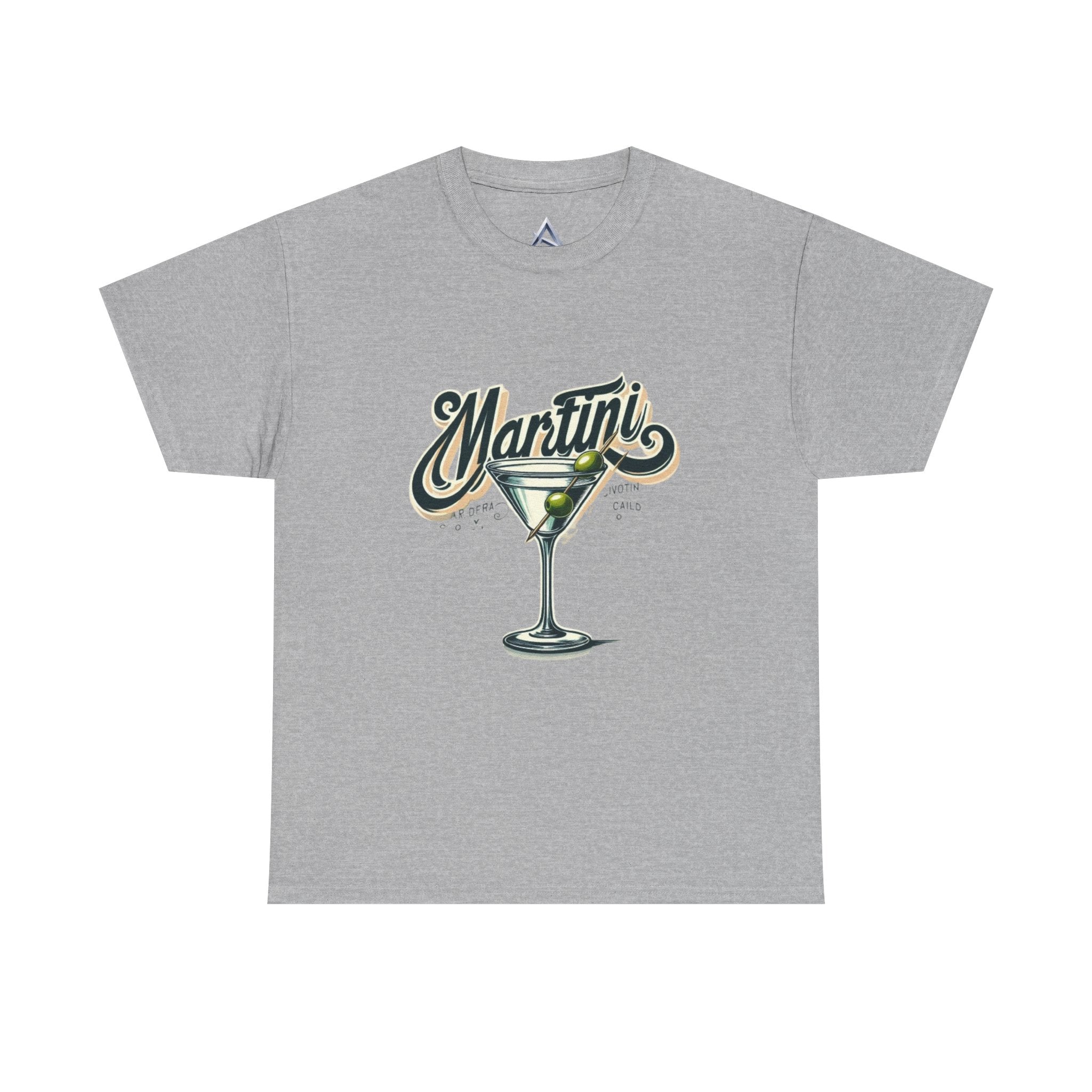 Martini Cocktail Unisex Heavy Cotton Tee