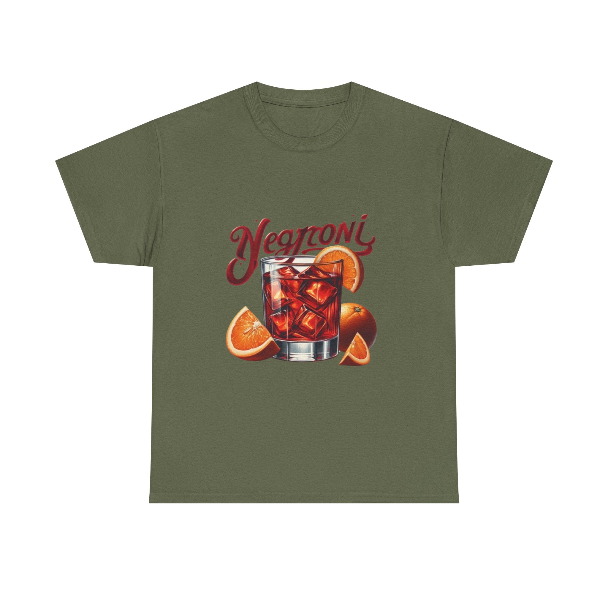 Negroni Cocktail Unisex Heavy Cotton Tee