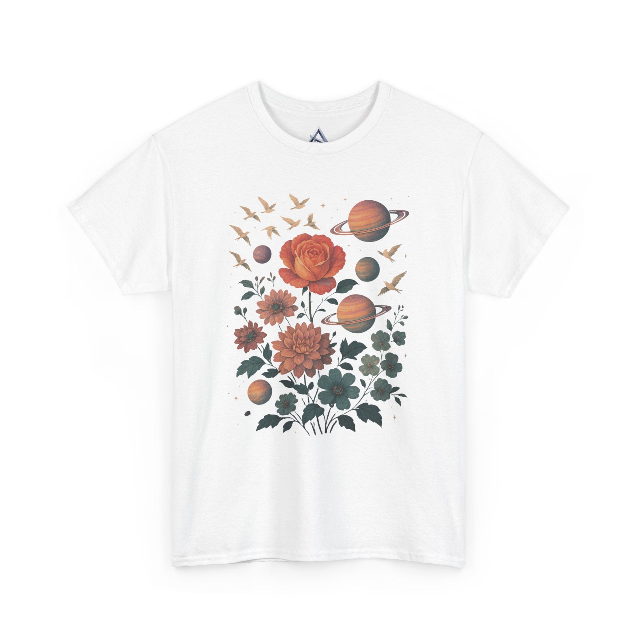 Cosmic Floral Unisex Heavy Cotton Tee