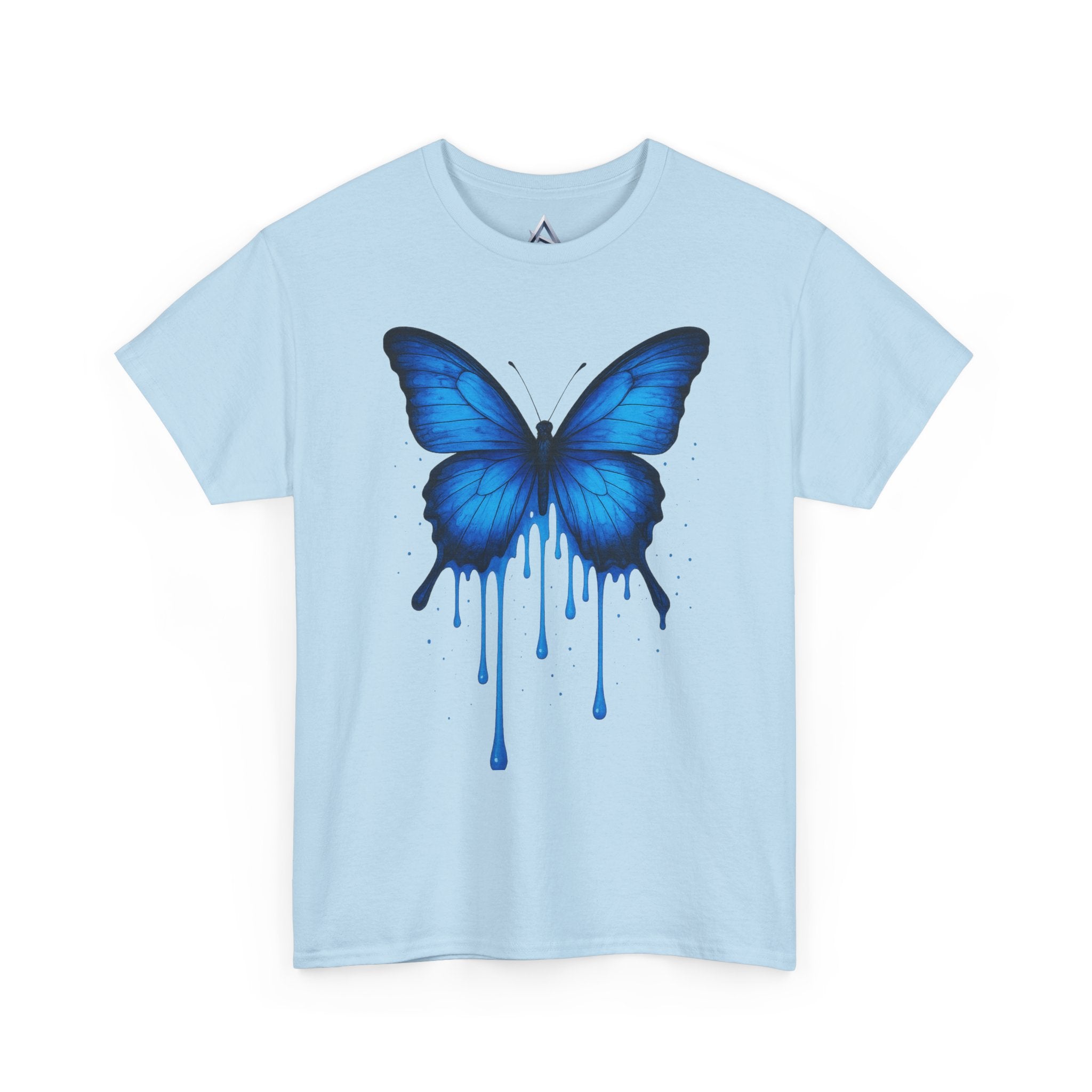 Blue Butterfly Art Unisex Heavy Cotton Tee