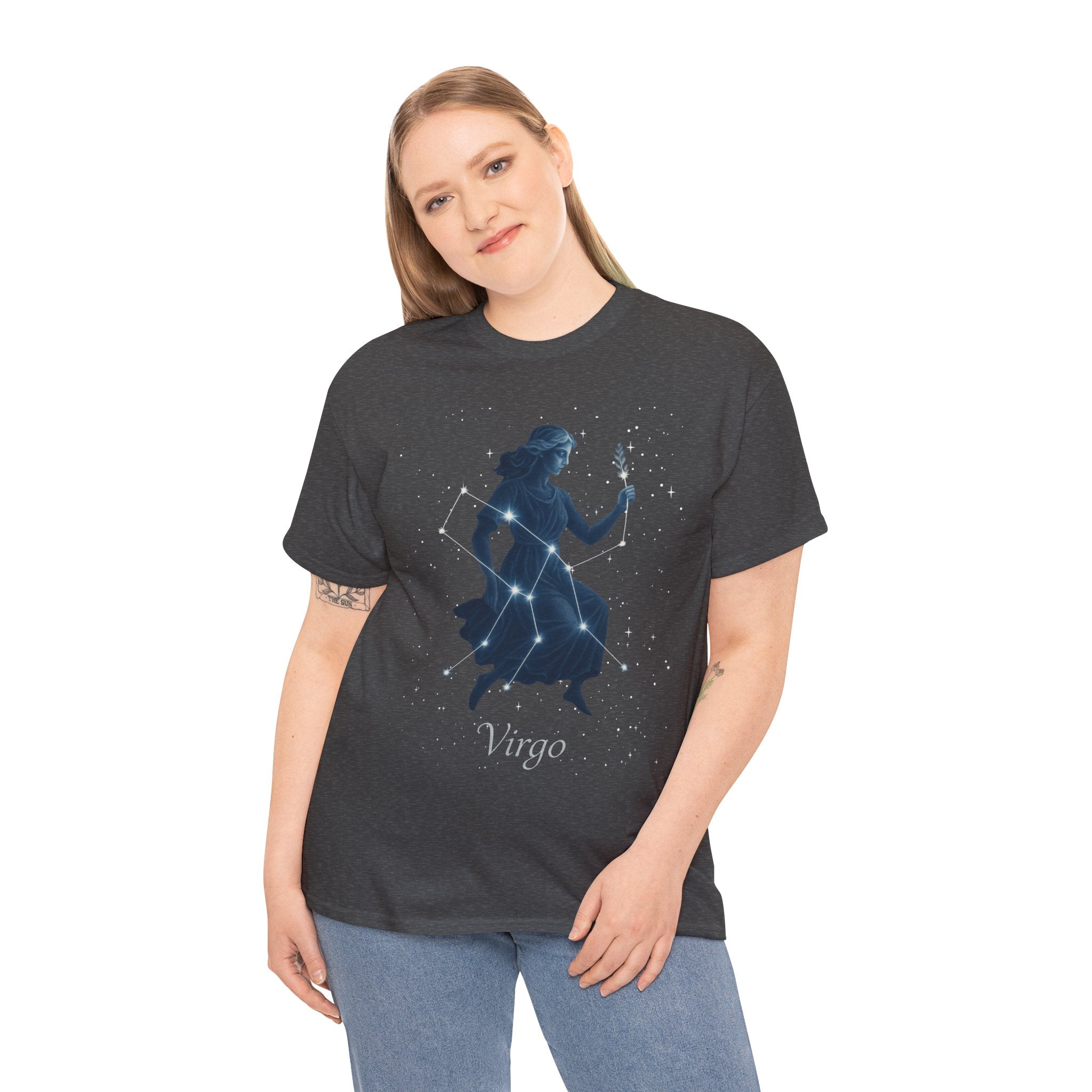 Virgo Zodiac Unisex Heavy Cotton Tee