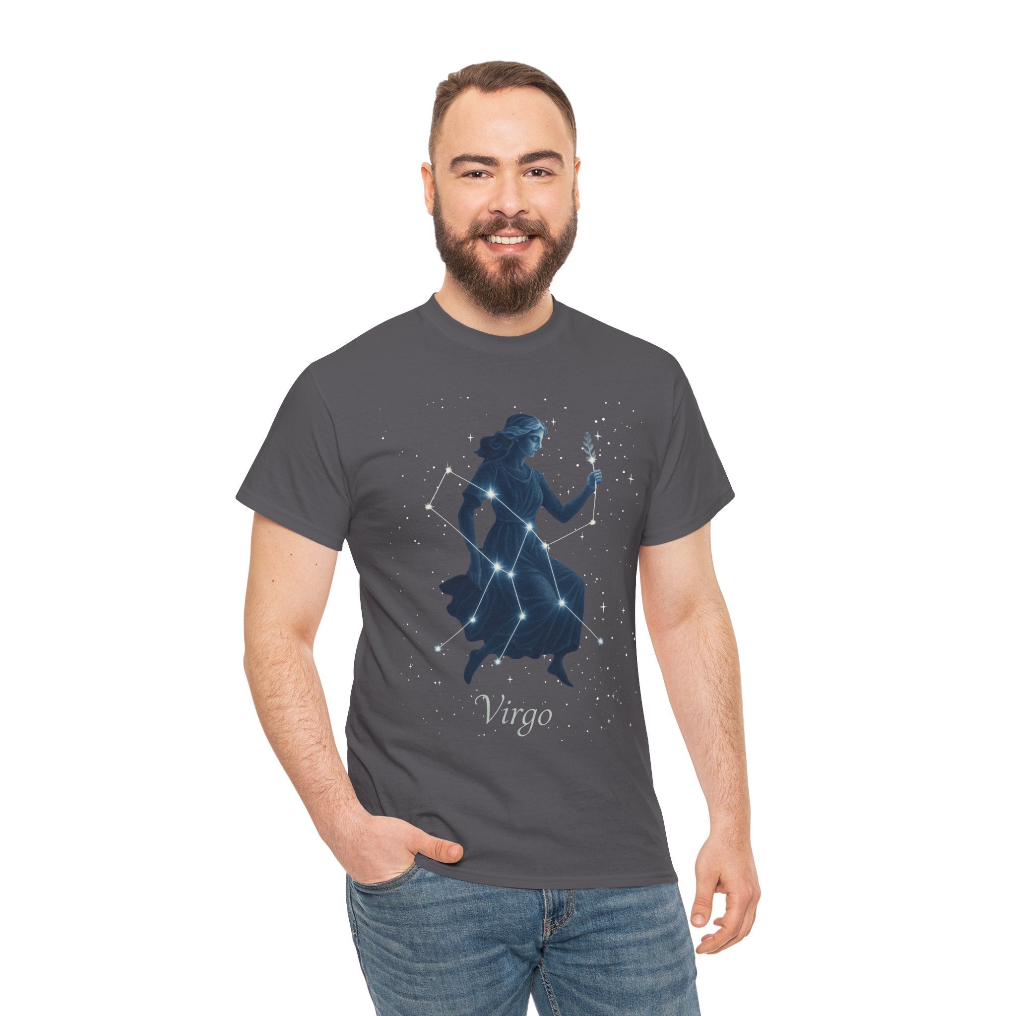 Virgo Zodiac Unisex Heavy Cotton Tee