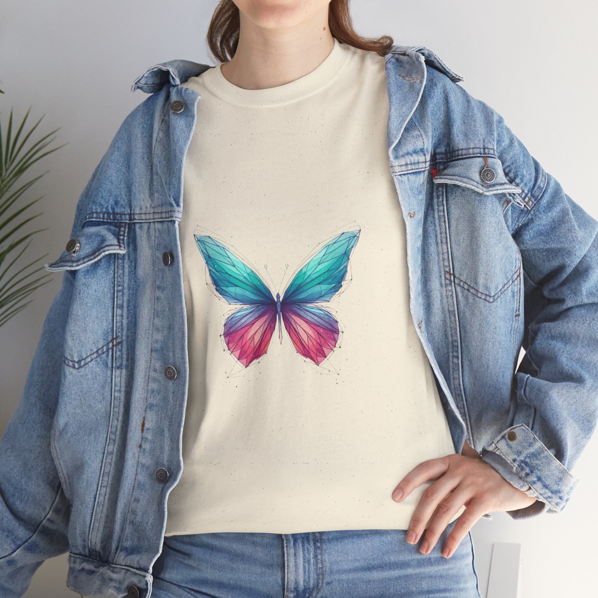 Vibrant Butterfly Unisex Heavy Cotton Tee