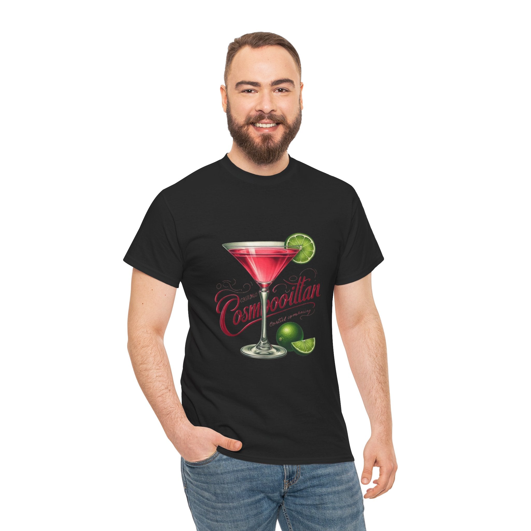 Cosmopolitan Cocktail Unisex Heavy Cotton Tee