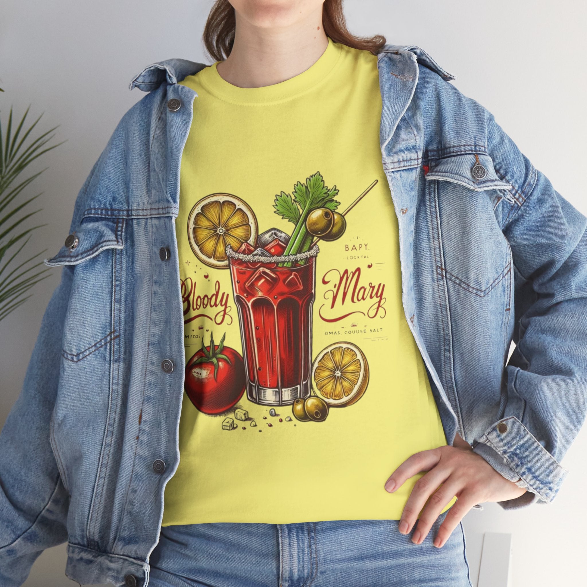 Bloody Mary Cocktail Unisex Heavy Cotton Tee