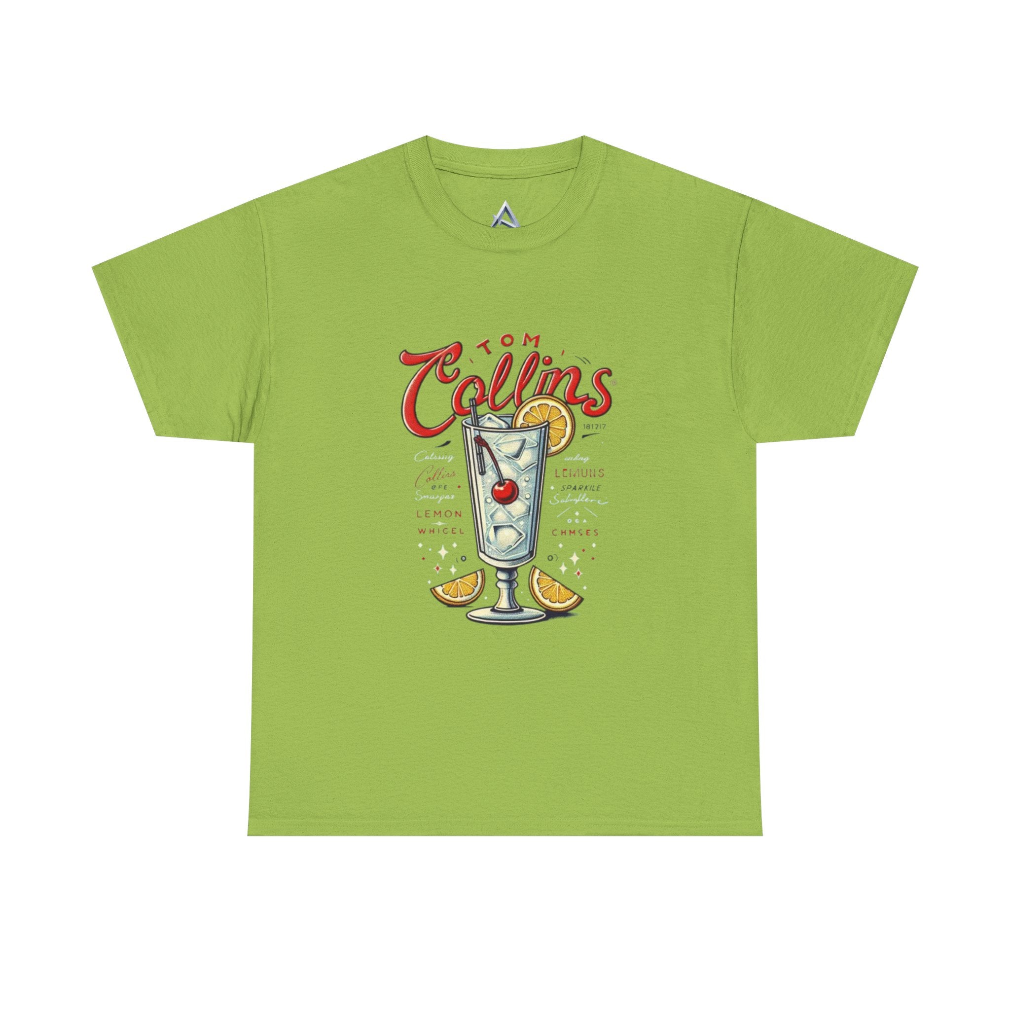 Tom Collins Cocktail Unisex Heavy Cotton Tee