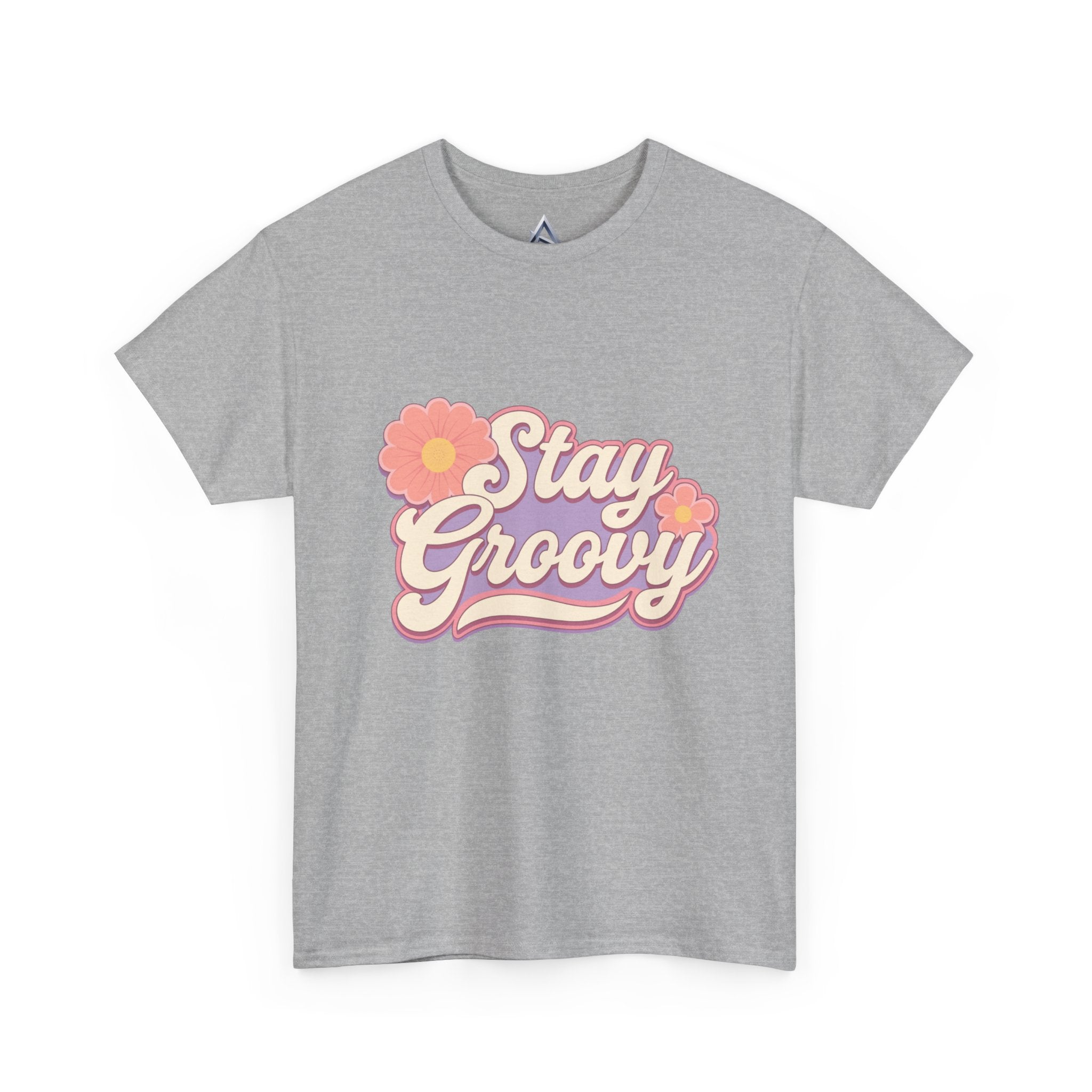 Stay Groovy Retro Unisex Heavy Cotton Tee