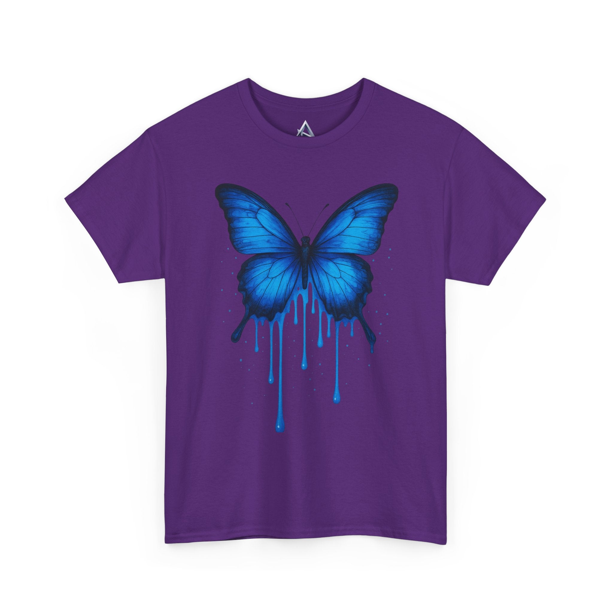 Blue Butterfly Art Unisex Heavy Cotton Tee