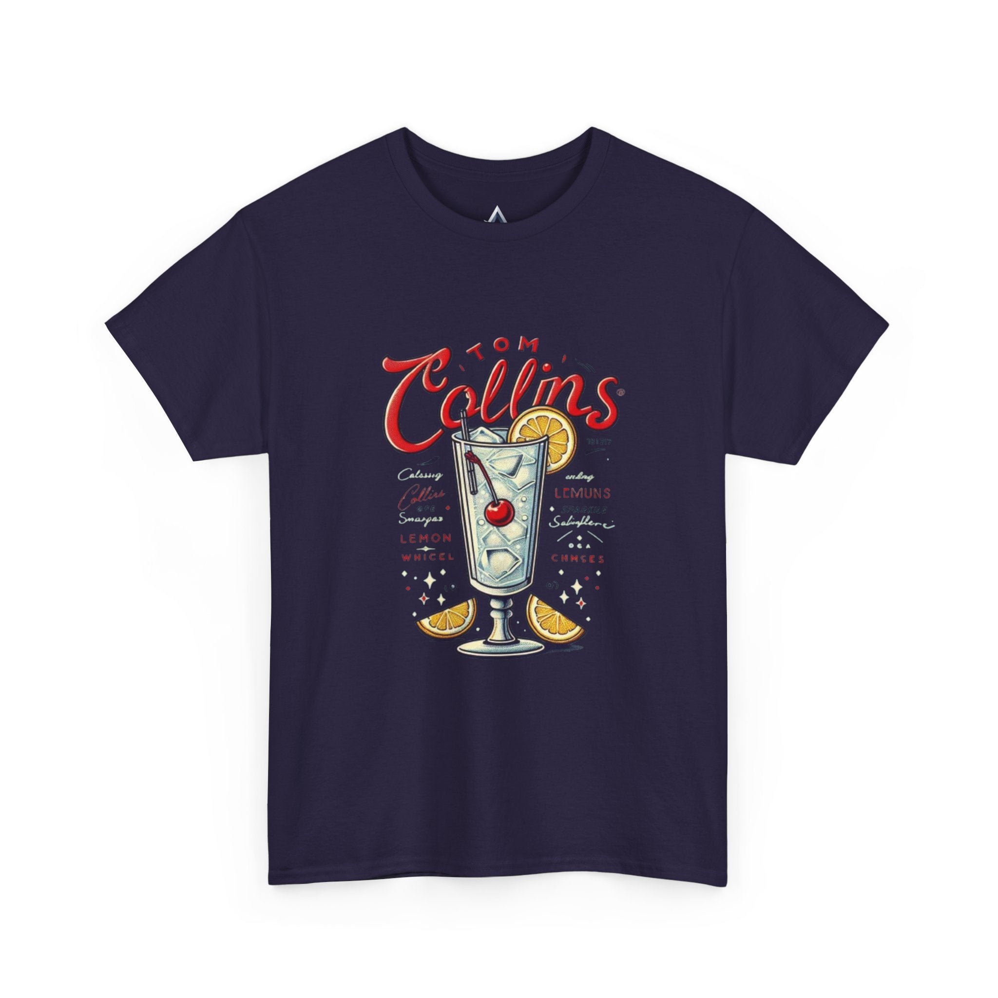 Tom Collins Cocktail Unisex Heavy Cotton Tee