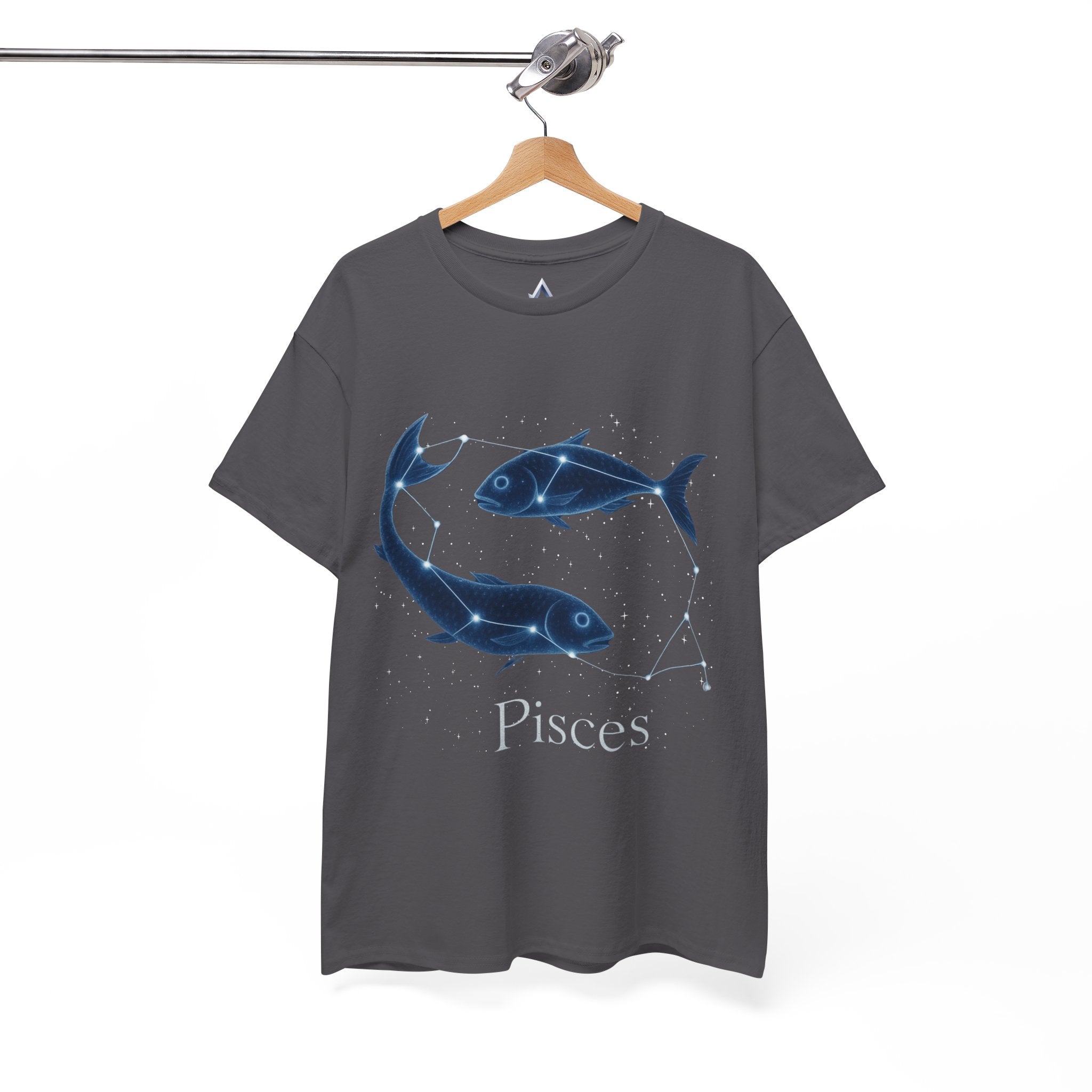 Pisces Zodiac Astrology Unisex Heavy Cotton Tee