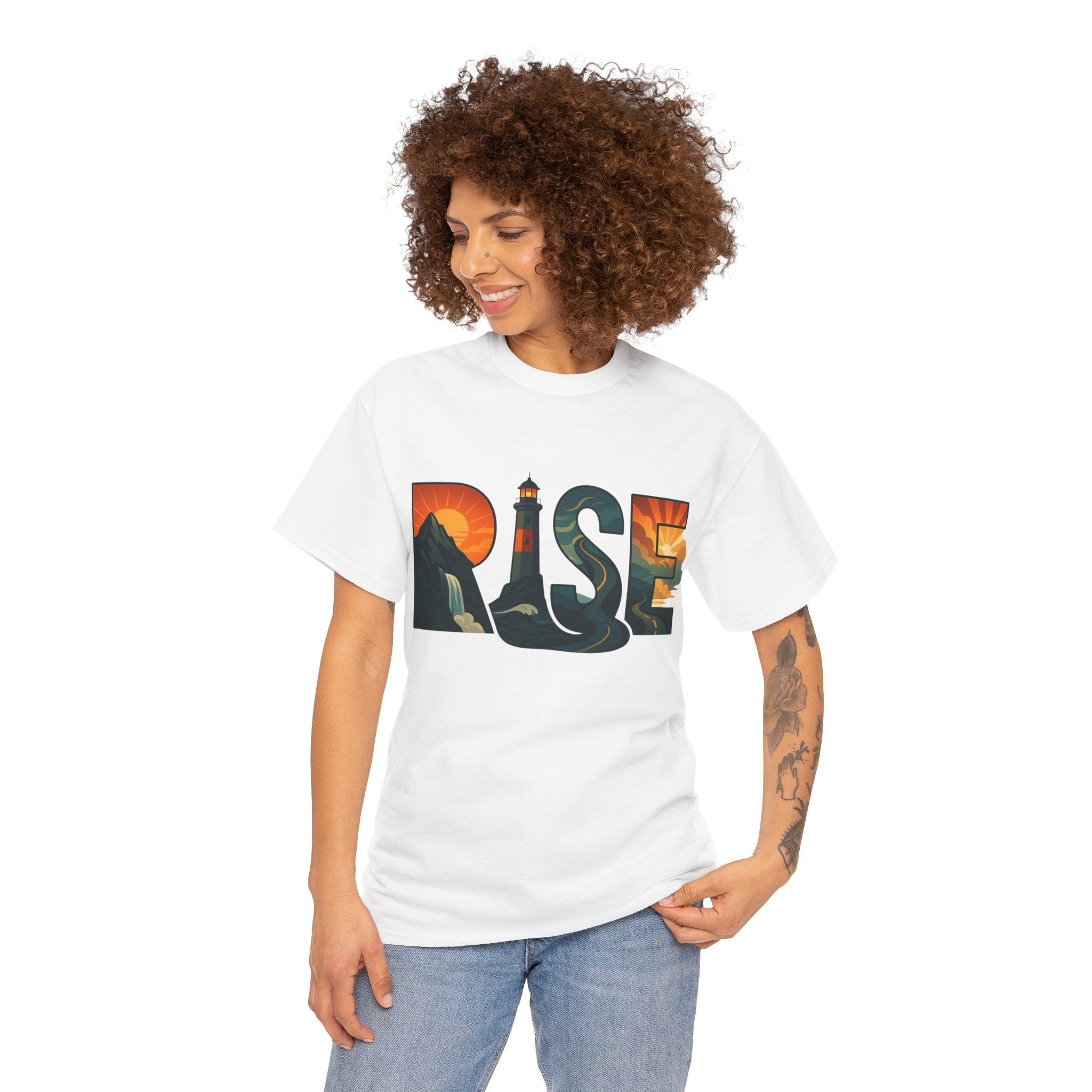 Inspire with the RISE Unisex Heavy Cotton Tee