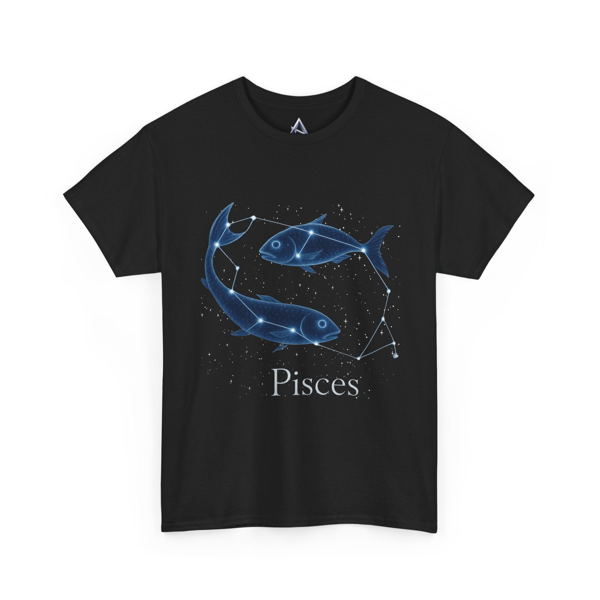 Pisces Zodiac Astrology Unisex Heavy Cotton Tee