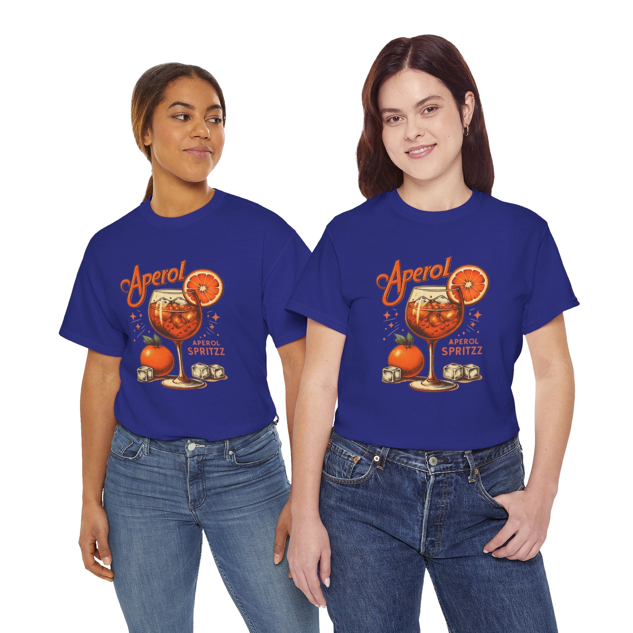Aperol Spritz Cocktail Unisex Heavy Cotton Tee