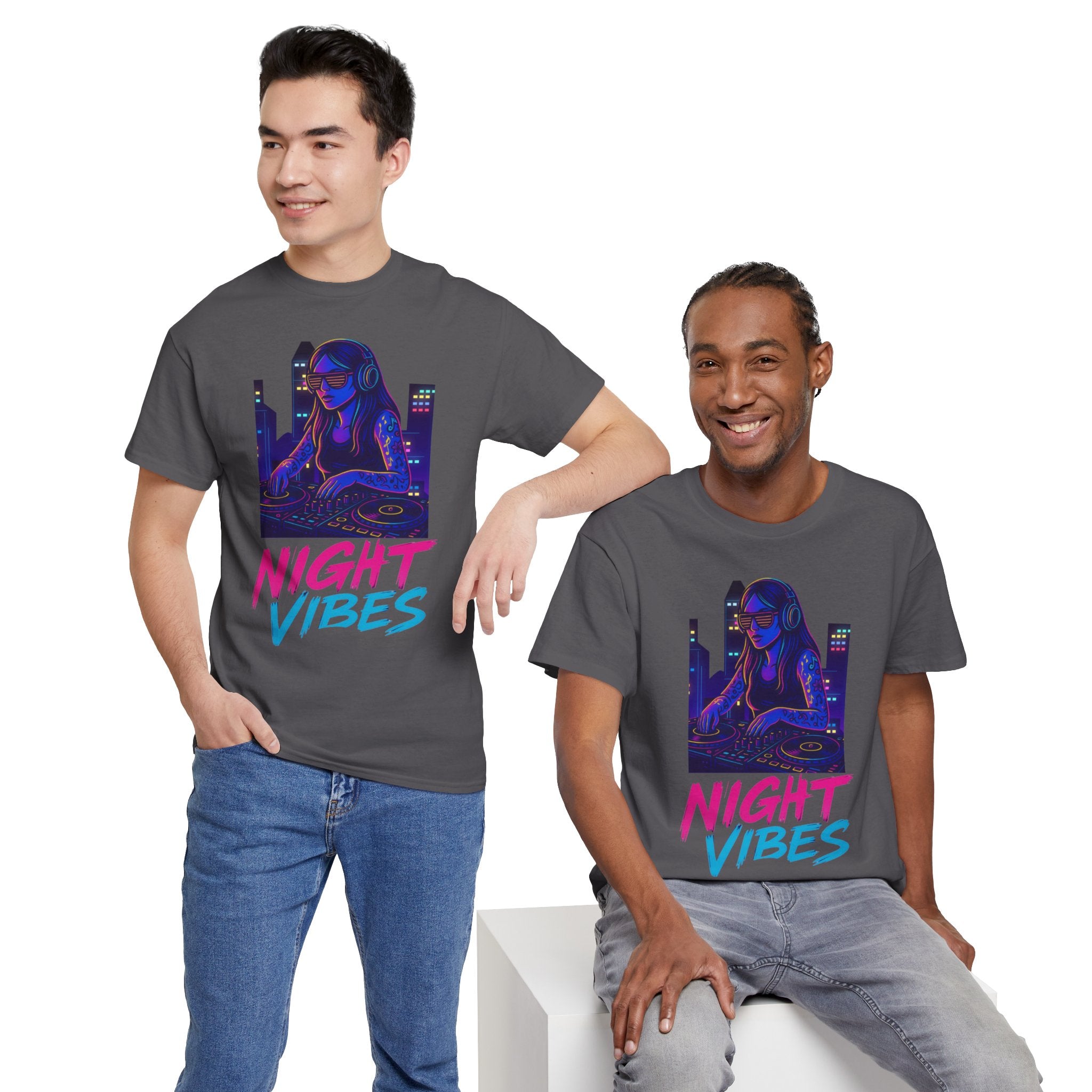 Night Vibes Unisex Heavy Cotton Tee