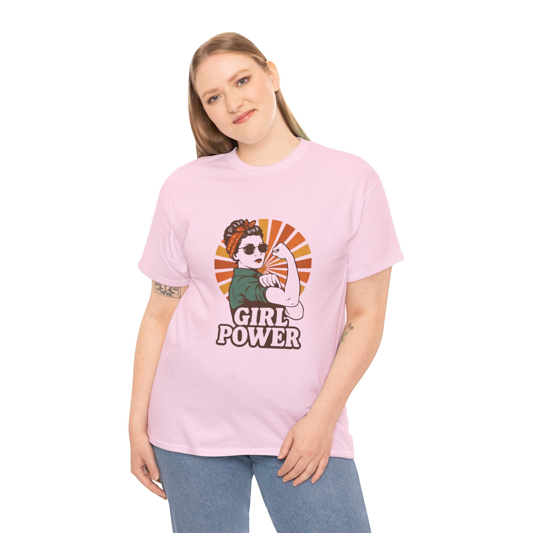 Empowering Girl Power Heavy Cotton Tee