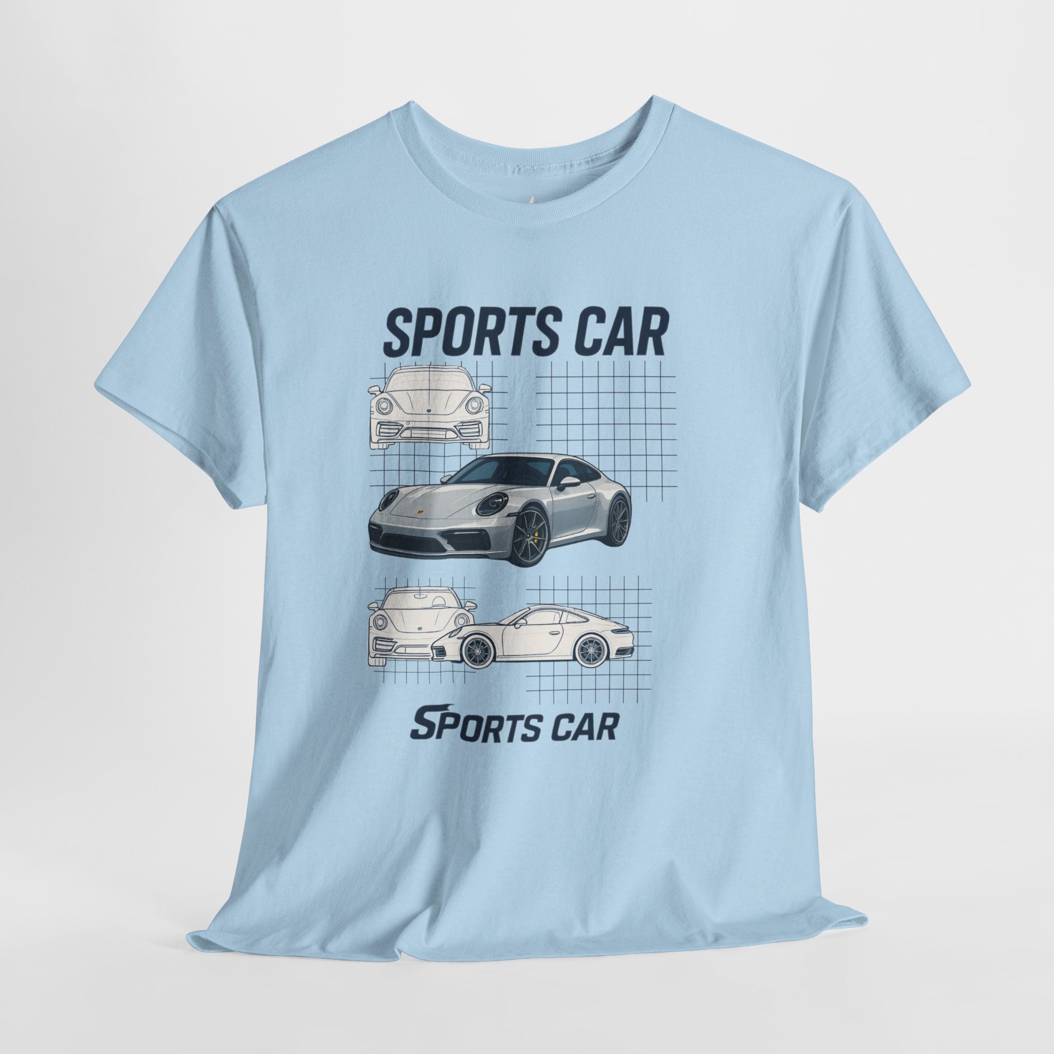 Sporty Car Graphic Heavy Cotton Tee