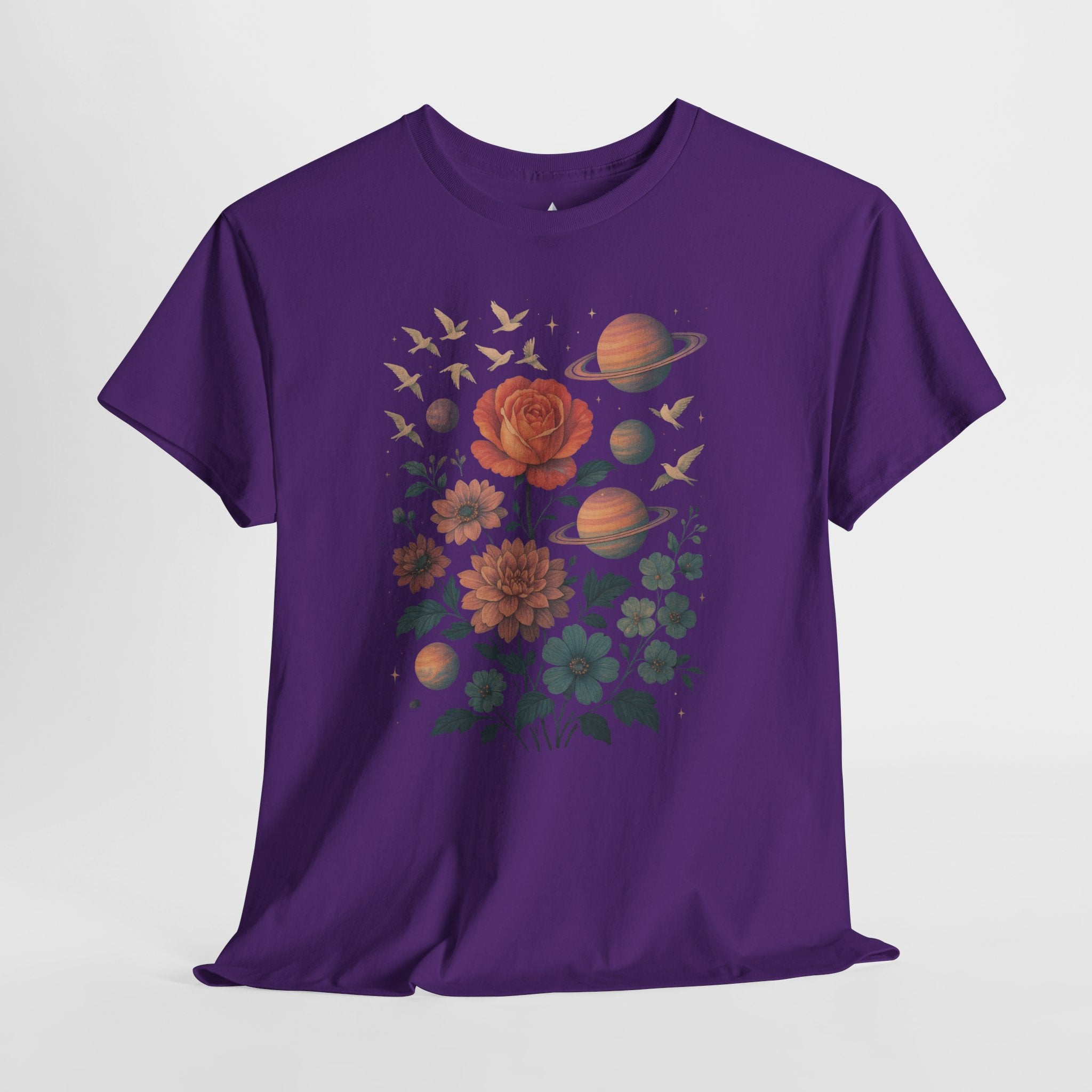 Cosmic Floral Unisex Heavy Cotton Tee