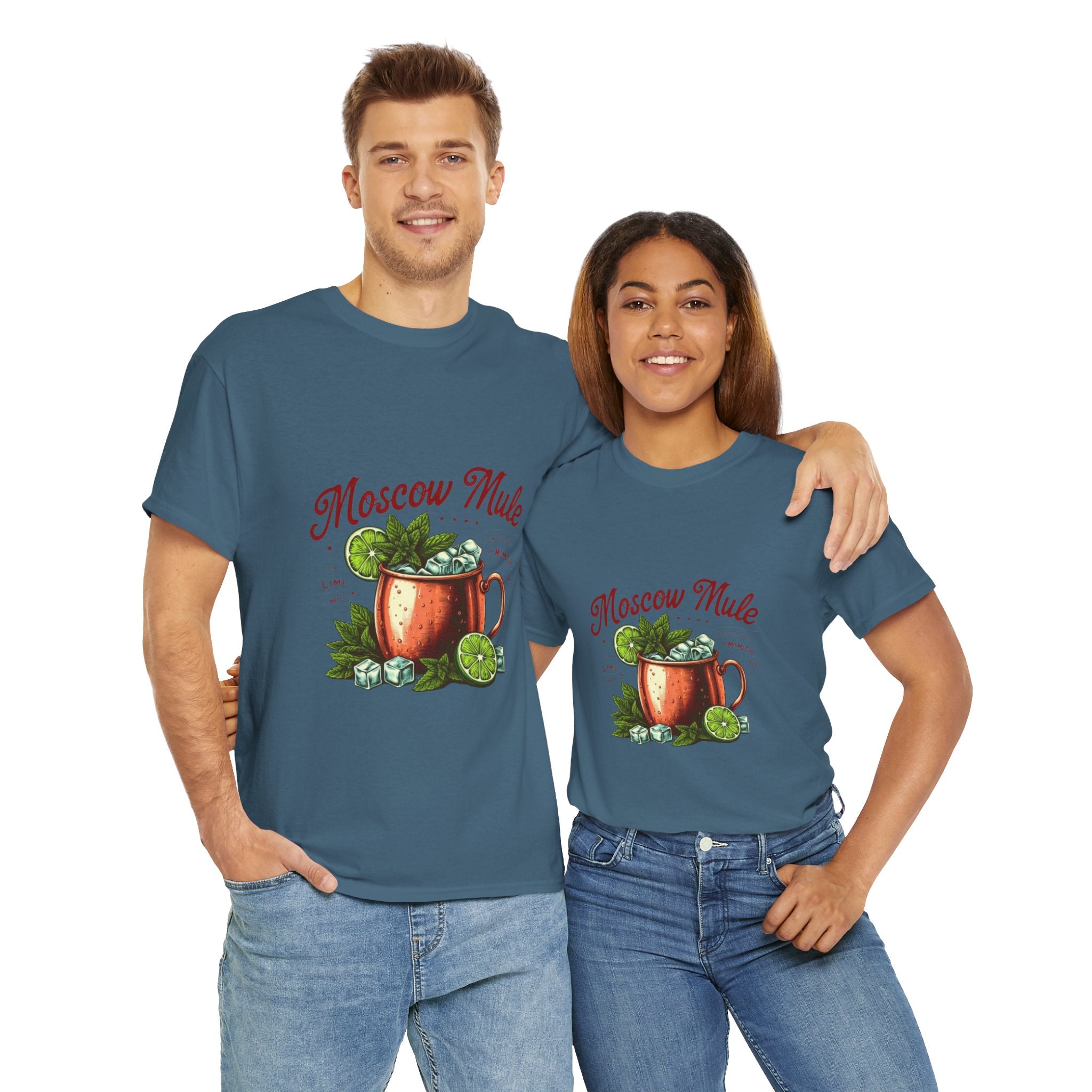 Moscow Mule Cocktail Unisex Heavy Cotton Tee