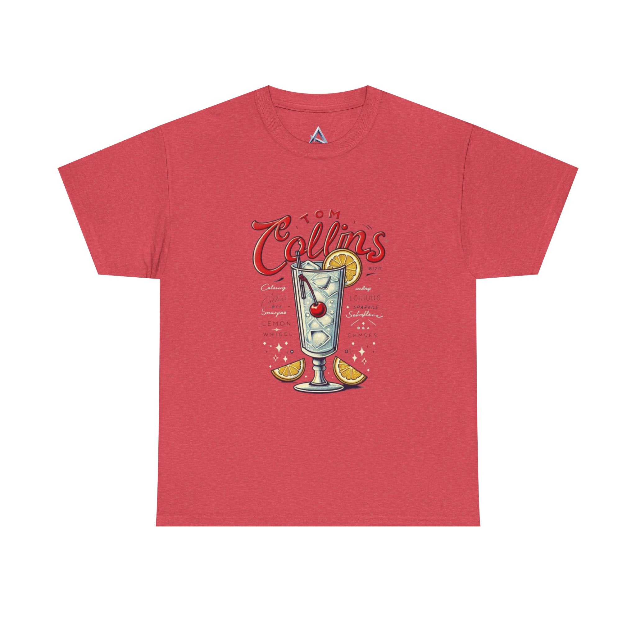 Tom Collins Cocktail Unisex Heavy Cotton Tee