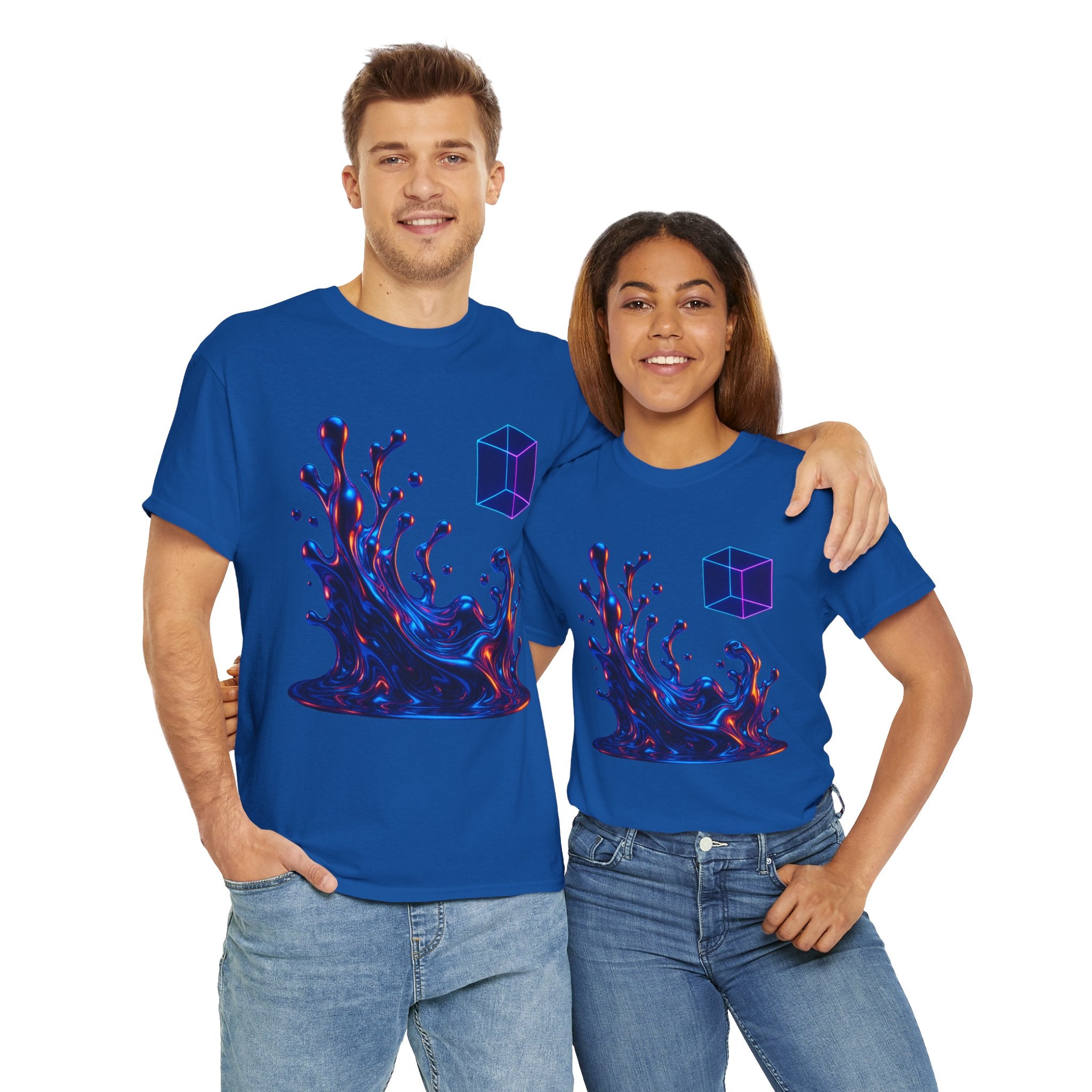 Vibrant Splash Art Unisex Heavy Cotton Tee
