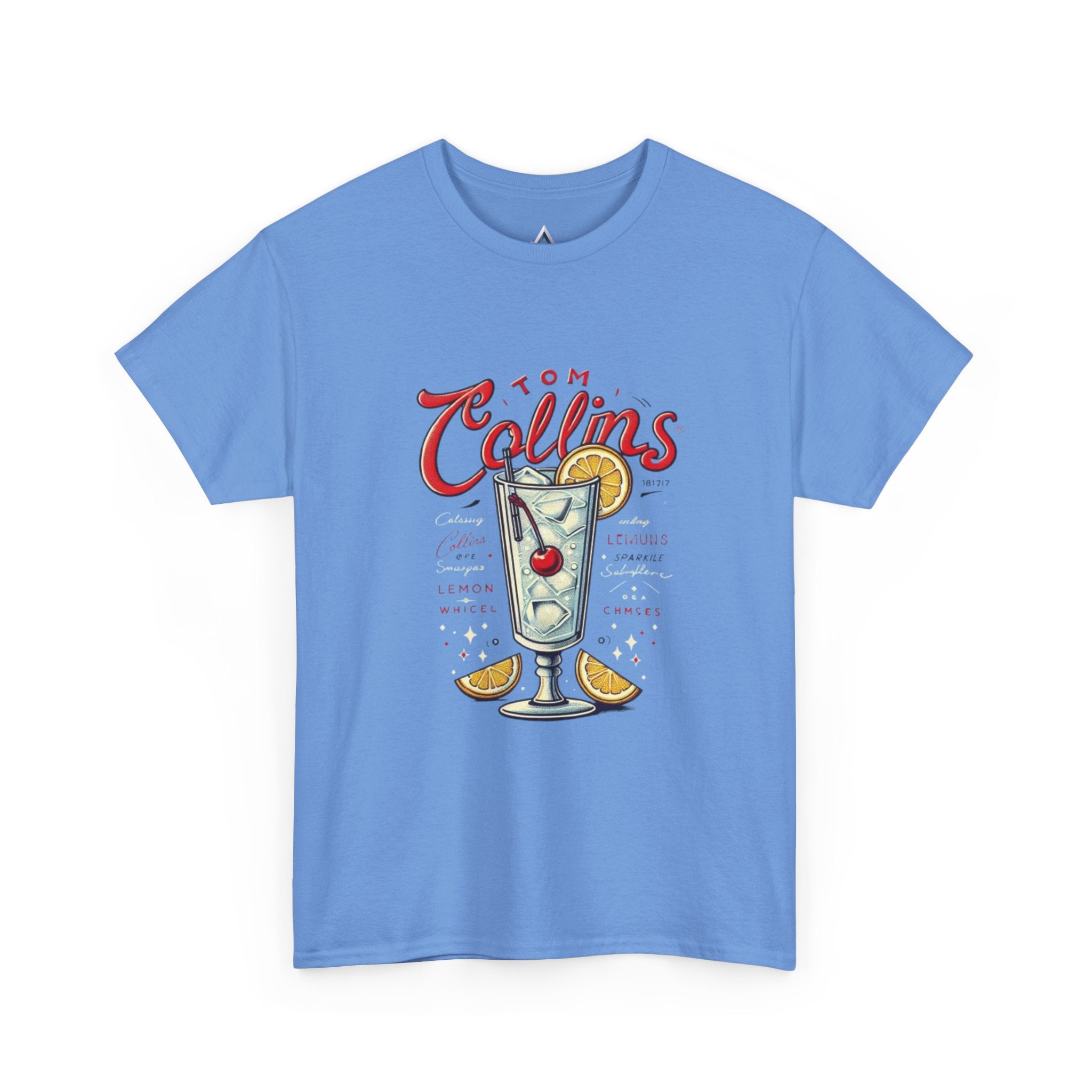 Tom Collins Cocktail Unisex Heavy Cotton Tee