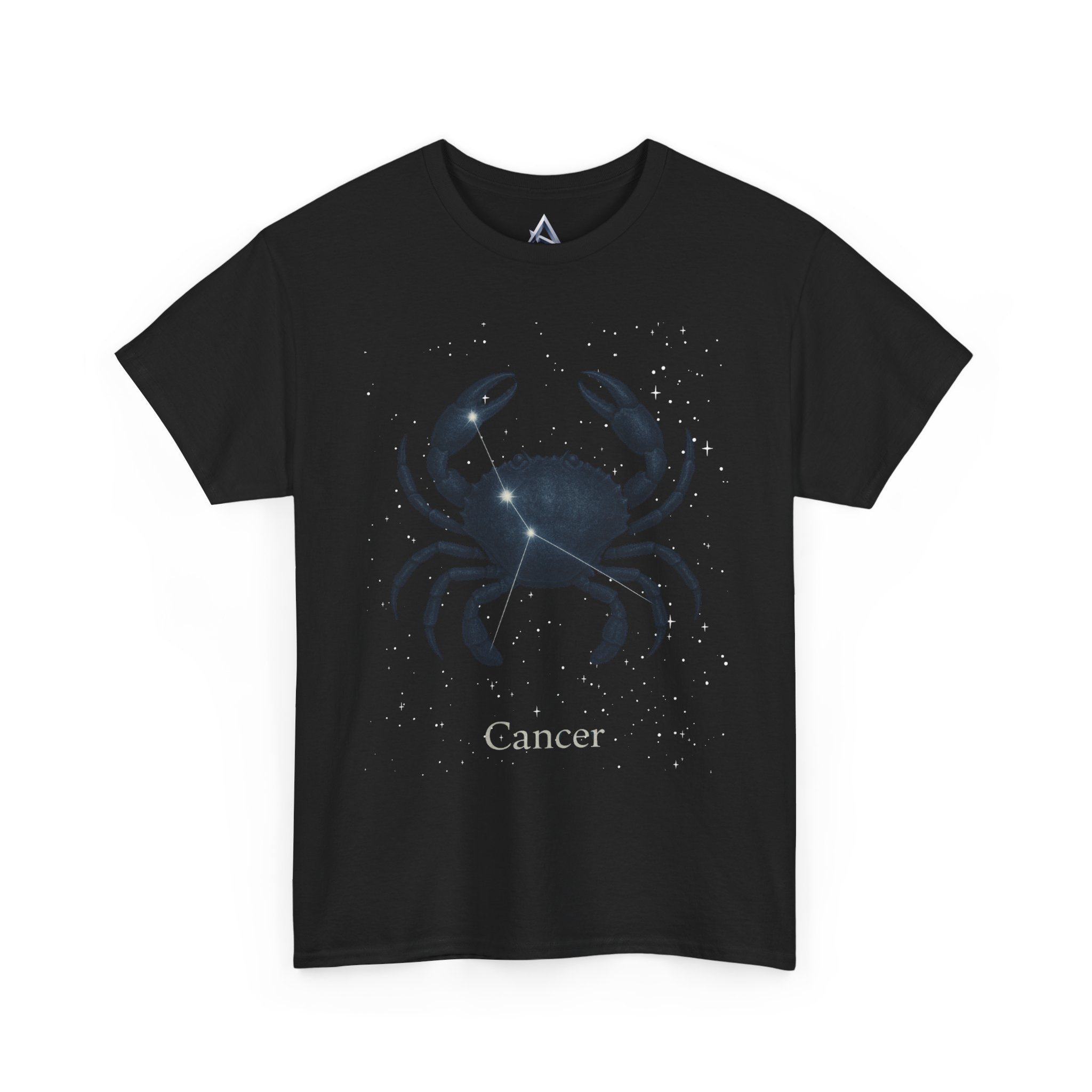Cosmic Cancer Zodiac Unisex Heavy Cotton Tee
