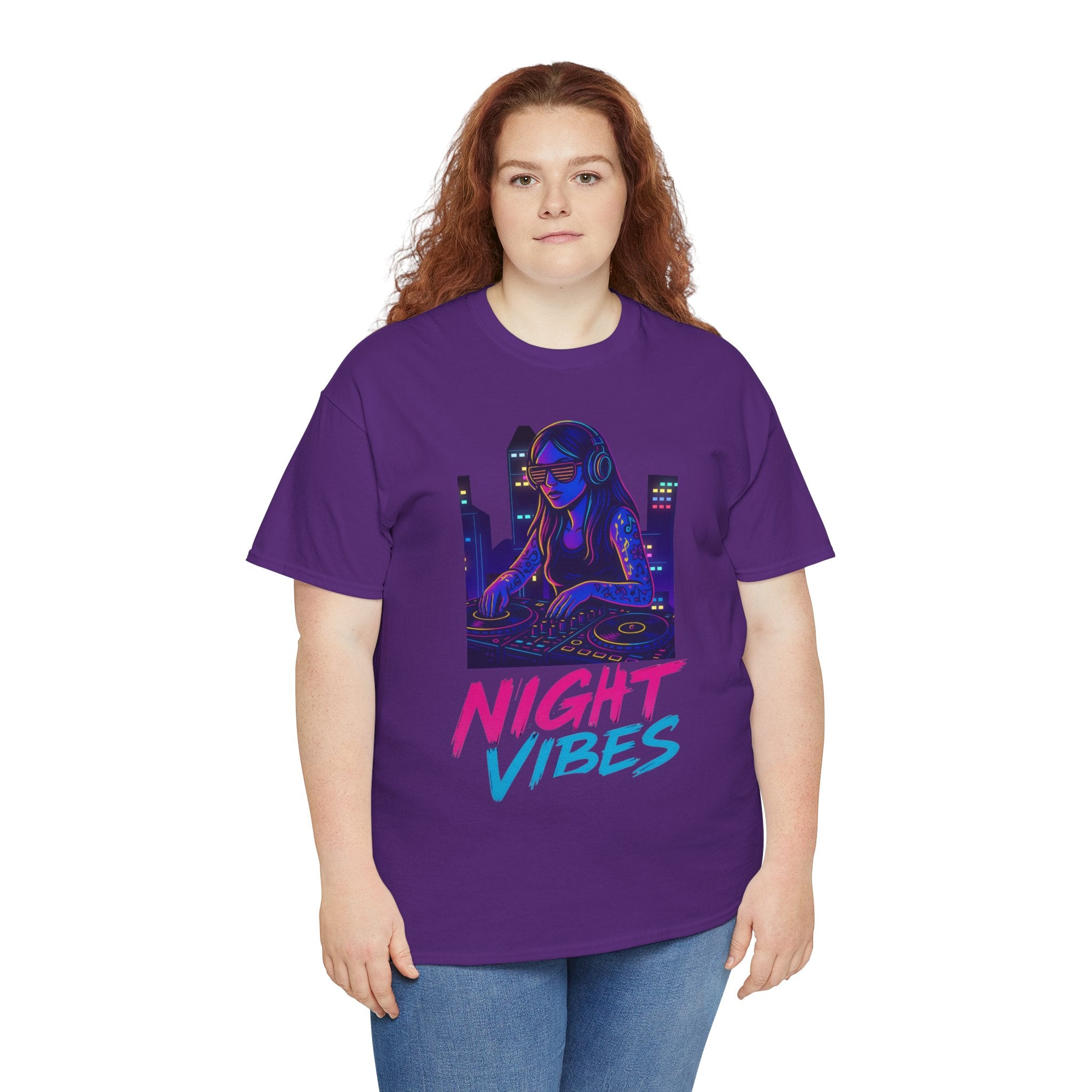 Night Vibes Unisex Heavy Cotton Tee