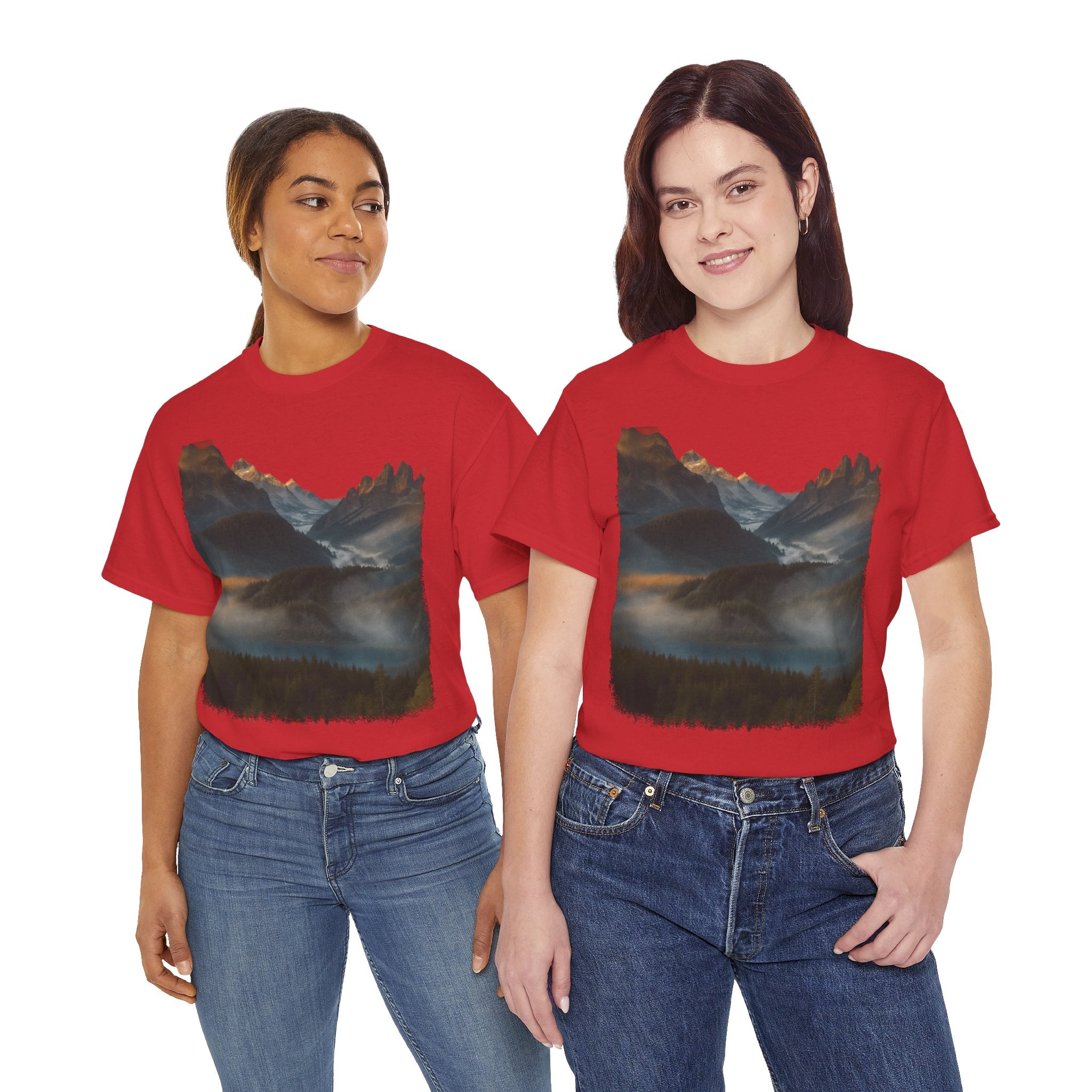 Nature-Inspired Unisex Heavy Cotton Tee, Outdoor, Adventure, Casual Wear, Gift for Nature Lovers, Hiking Merchandise