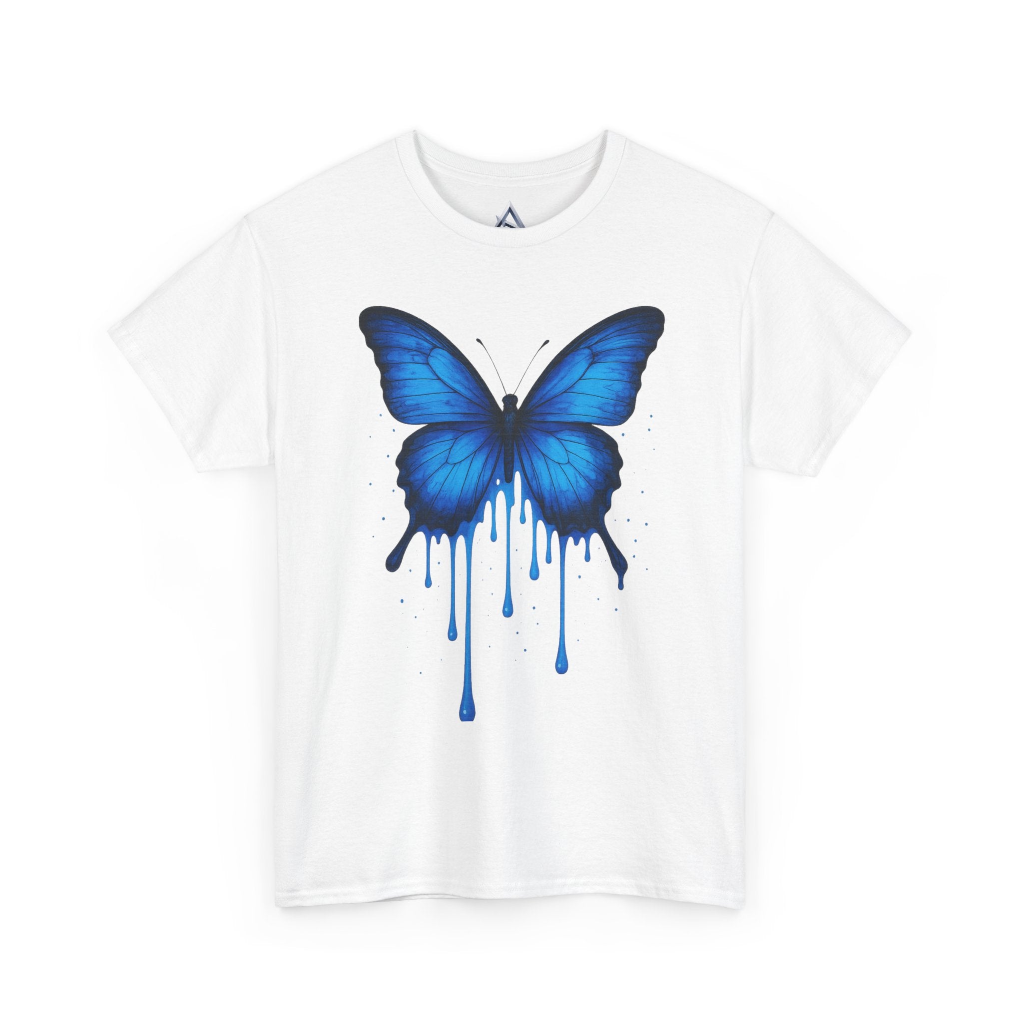 Blue Butterfly Art Unisex Heavy Cotton Tee